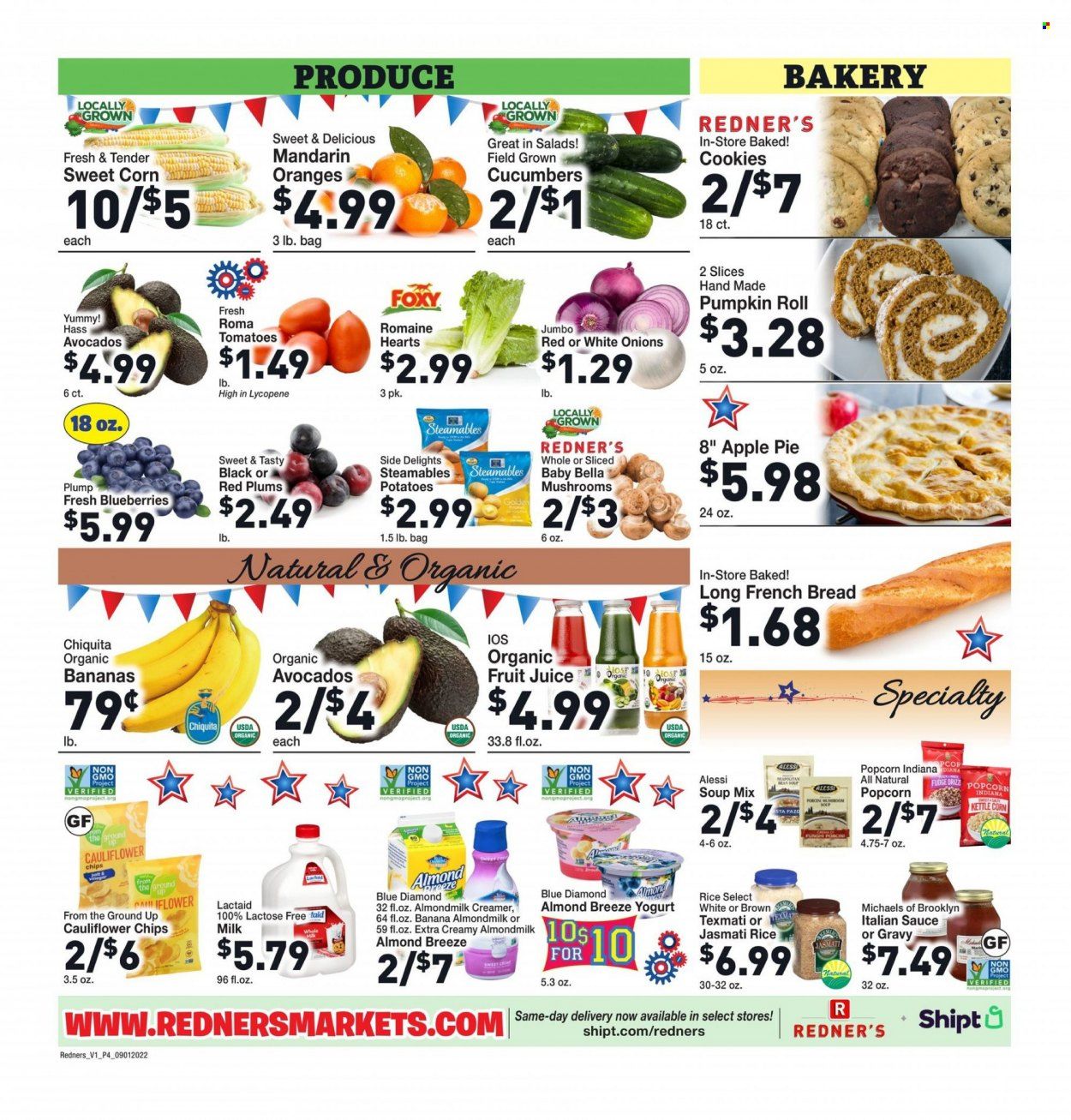 Redner's Markets (DE, MD, PA) Weekly Ad Flyer Specials September 1 to September 7, 2022
