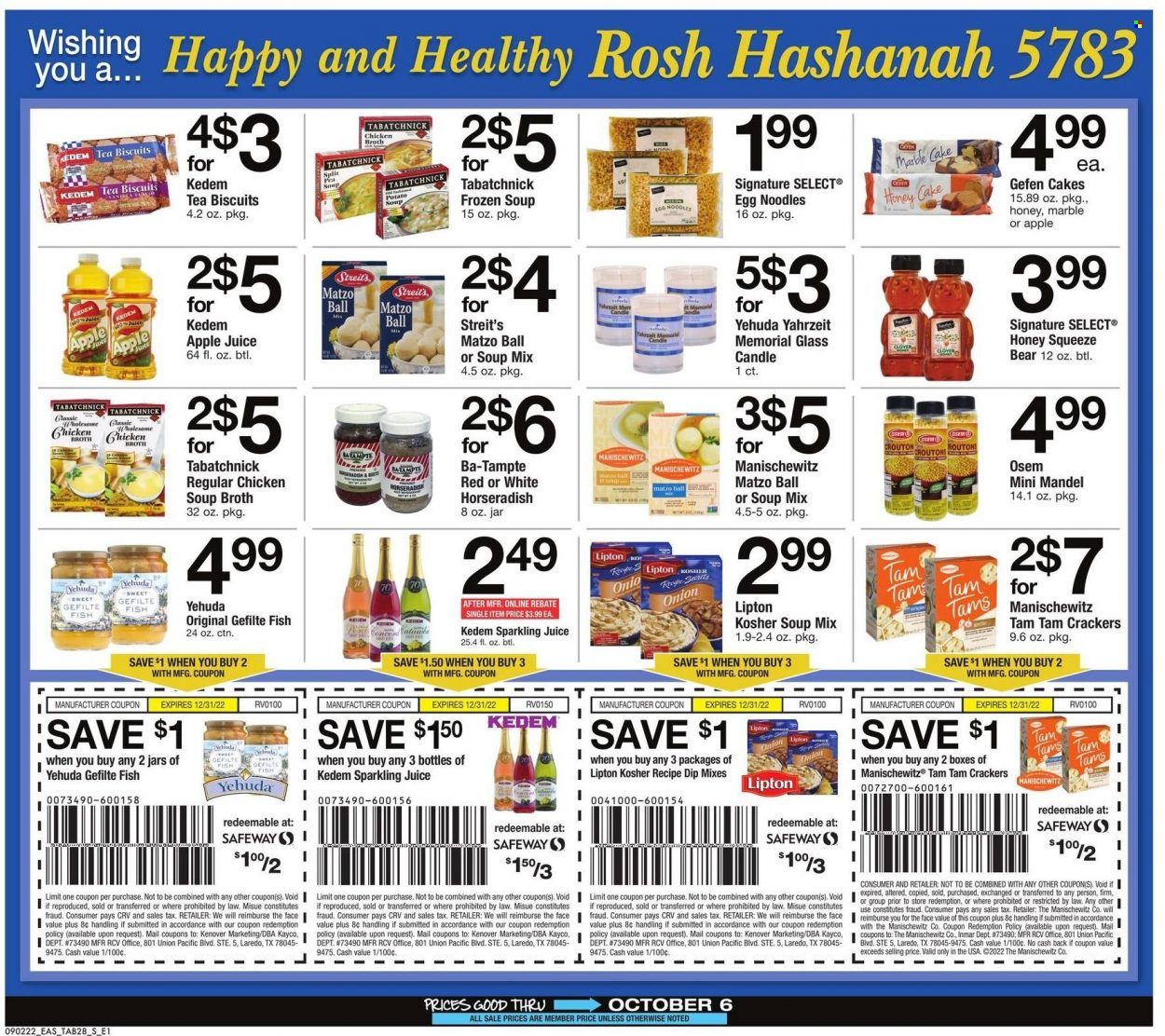 Safeway (MD, VA) Weekly Ad Flyer Specials September 2 to October 6, 2022
