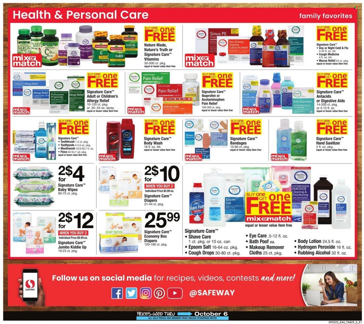 Safeway (MD, VA) Weekly Ad Flyer Specials September 2 to October 6, 2022