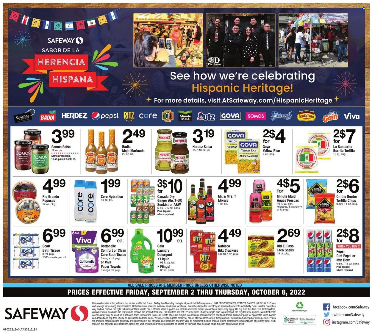 Safeway (MD, VA) Weekly Ad Flyer Specials September 2 to October 6, 2022