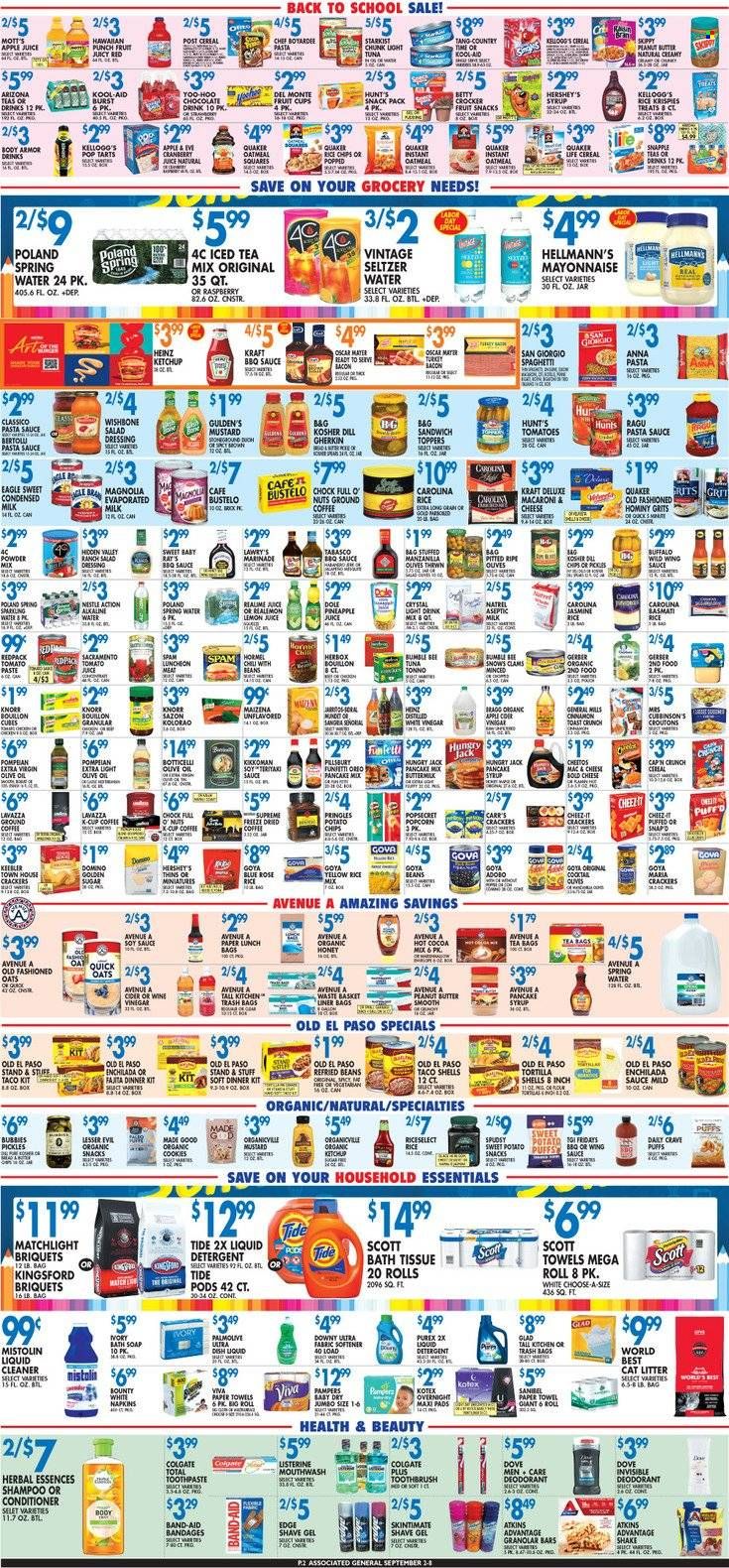 Associated Supermarkets (NY) Weekly Ad Flyer Specials September 2 to September 8, 2022