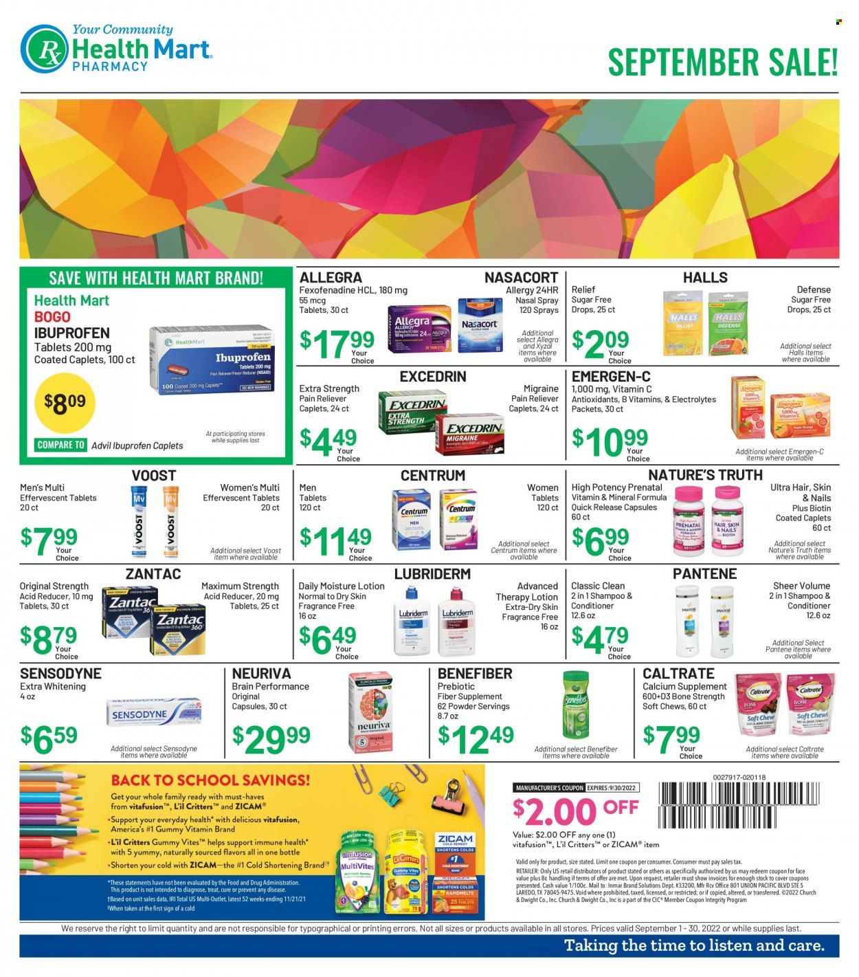 Health Mart Weekly Ad Flyer Specials September 1 to September 30, 2022