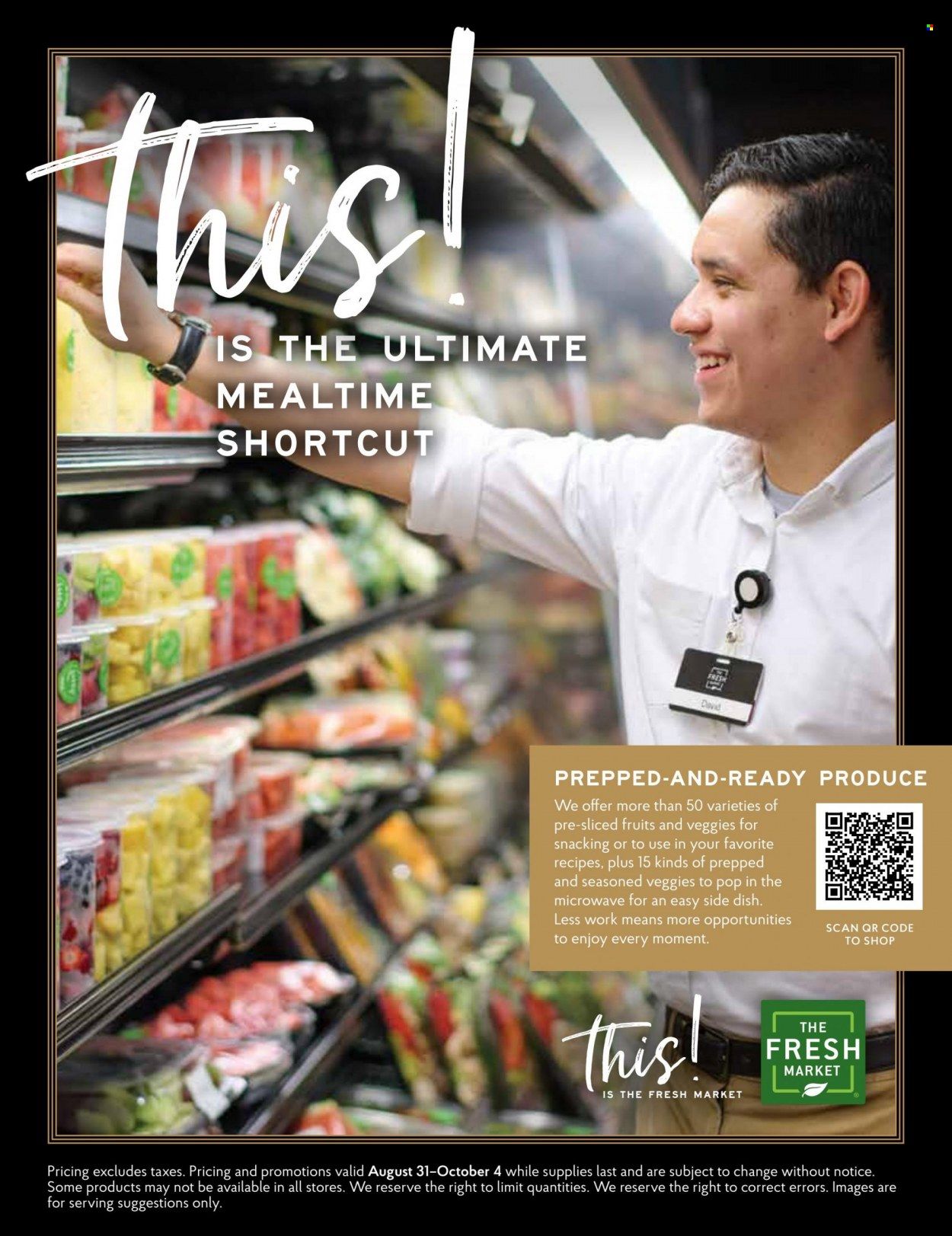 The Fresh Market Weekly Ad Flyer Specials August 31 to October 4, 2022
