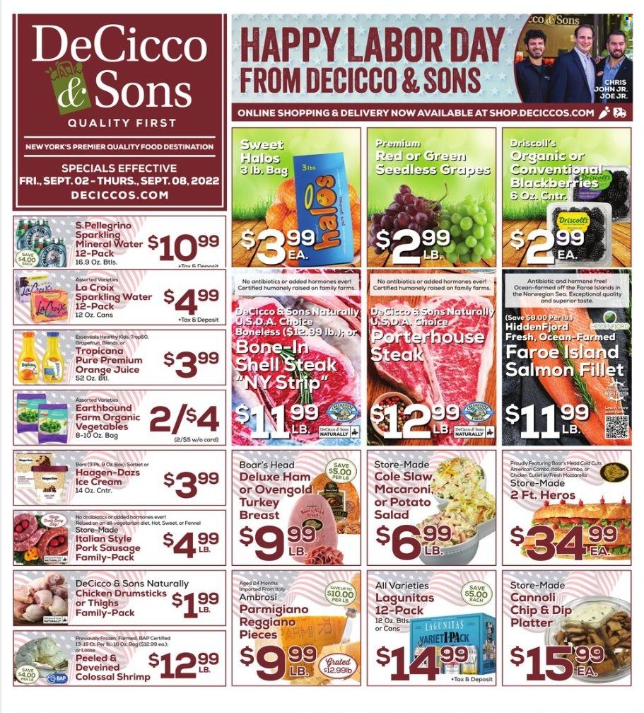 DeCicco & Sons (NY) Weekly Ad Flyer Specials September 2 to September 8, 2022