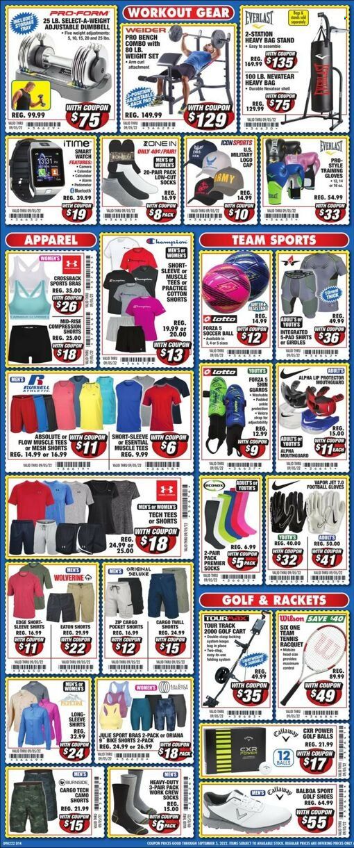 Big 5 (AZ, CA, CO, ID, NM, OR, UT, WA) Weekly Ad Flyer Specials September 2 to September 5, 2022