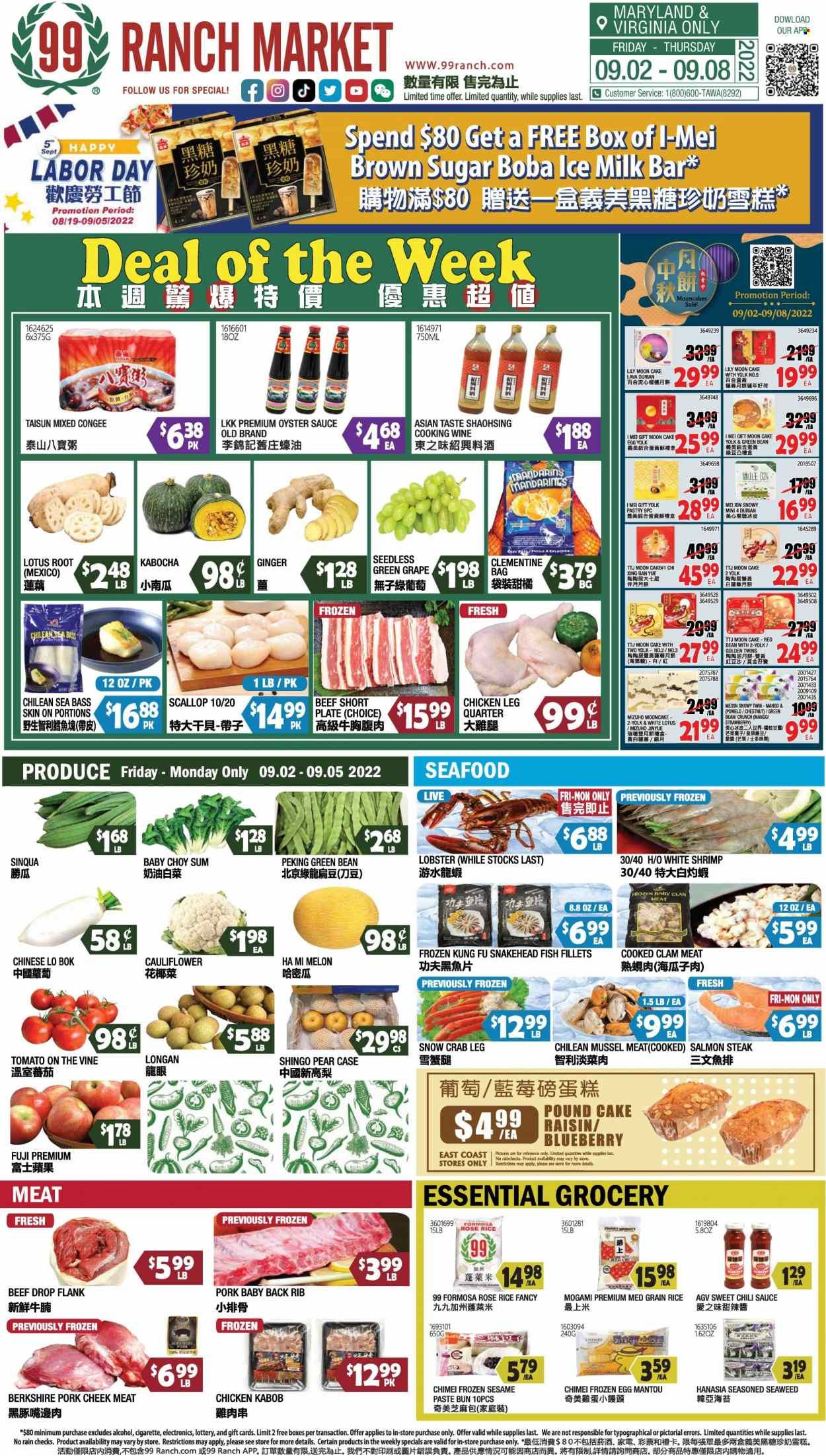 99 Ranch Market (10, MD) Weekly Ad Flyer Specials September 2 to September 8, 2022