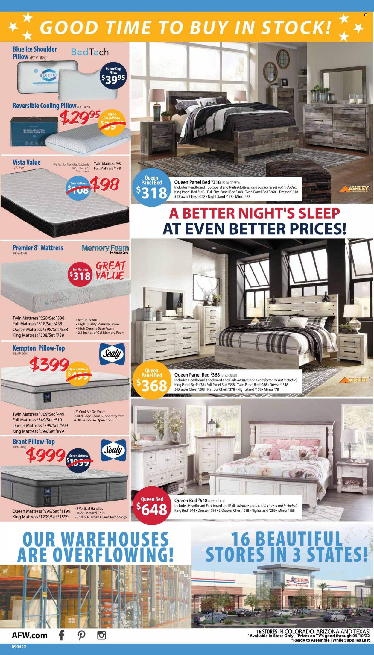 American Furniture Warehouse (AZ, CO, TX) Weekly Ad Flyer Specials September 4 to September 10, 2022