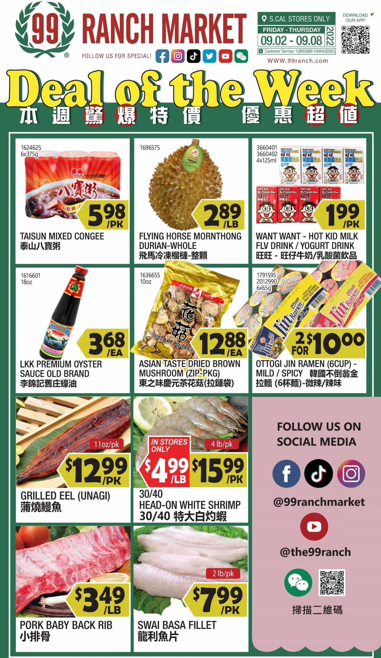 99 Ranch Market (40, CA) Weekly Ad Flyer Specials September 2 to September 8, 2022