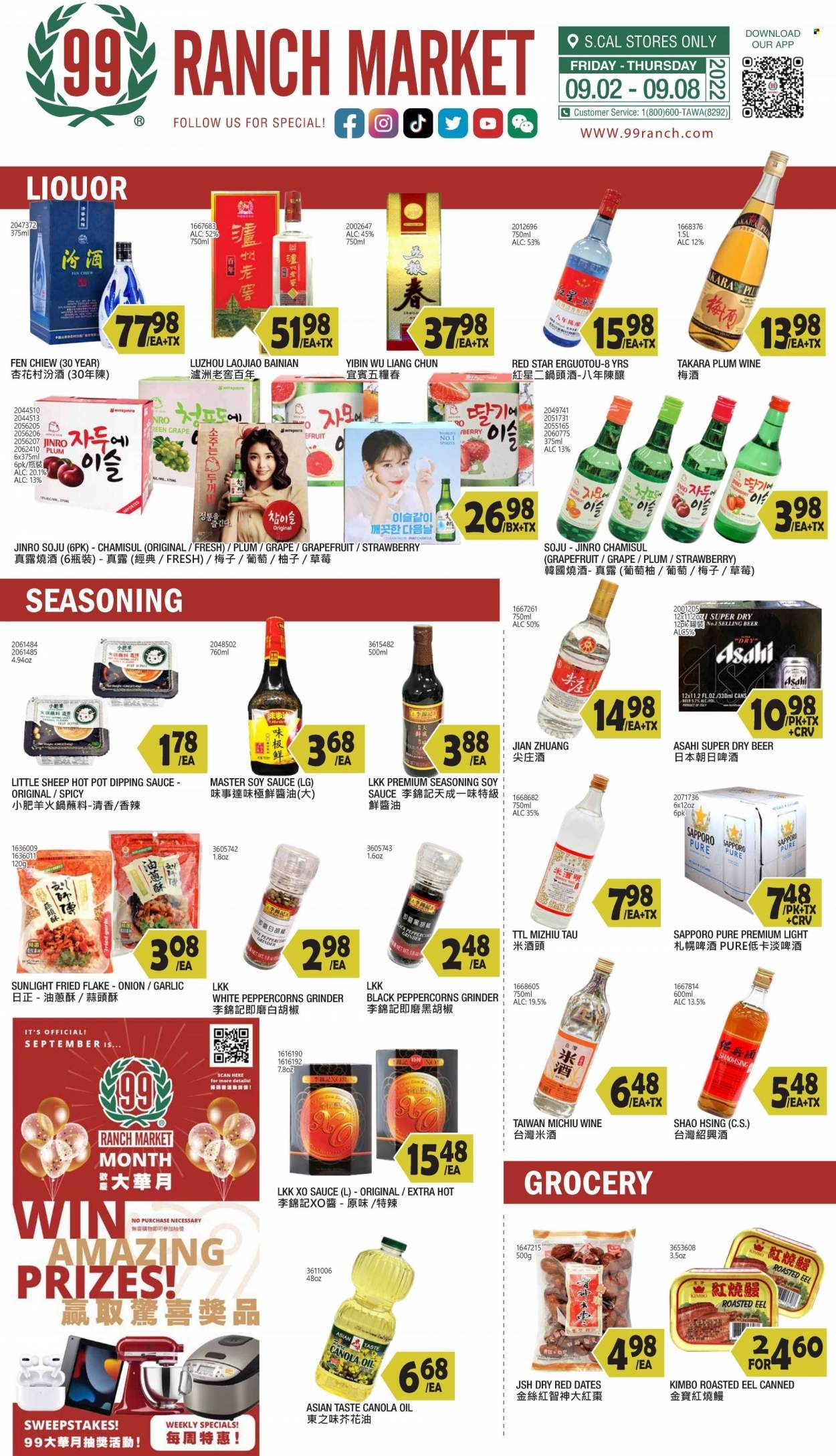 99 Ranch Market (40, CA) Weekly Ad Flyer Specials September 2 to September 8, 2022