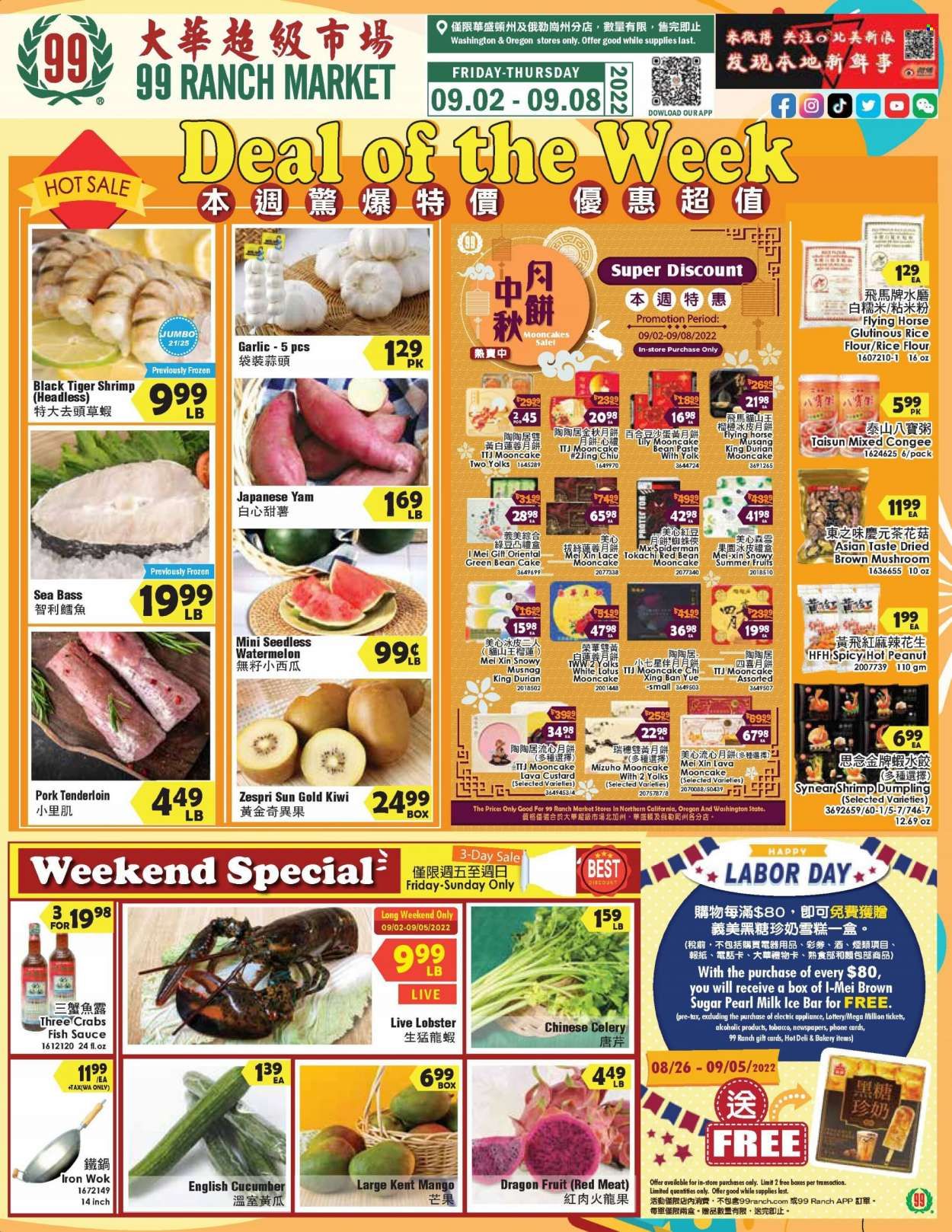 99 Ranch Market (OR) Weekly Ad Flyer Specials September 2 to September 8, 2022