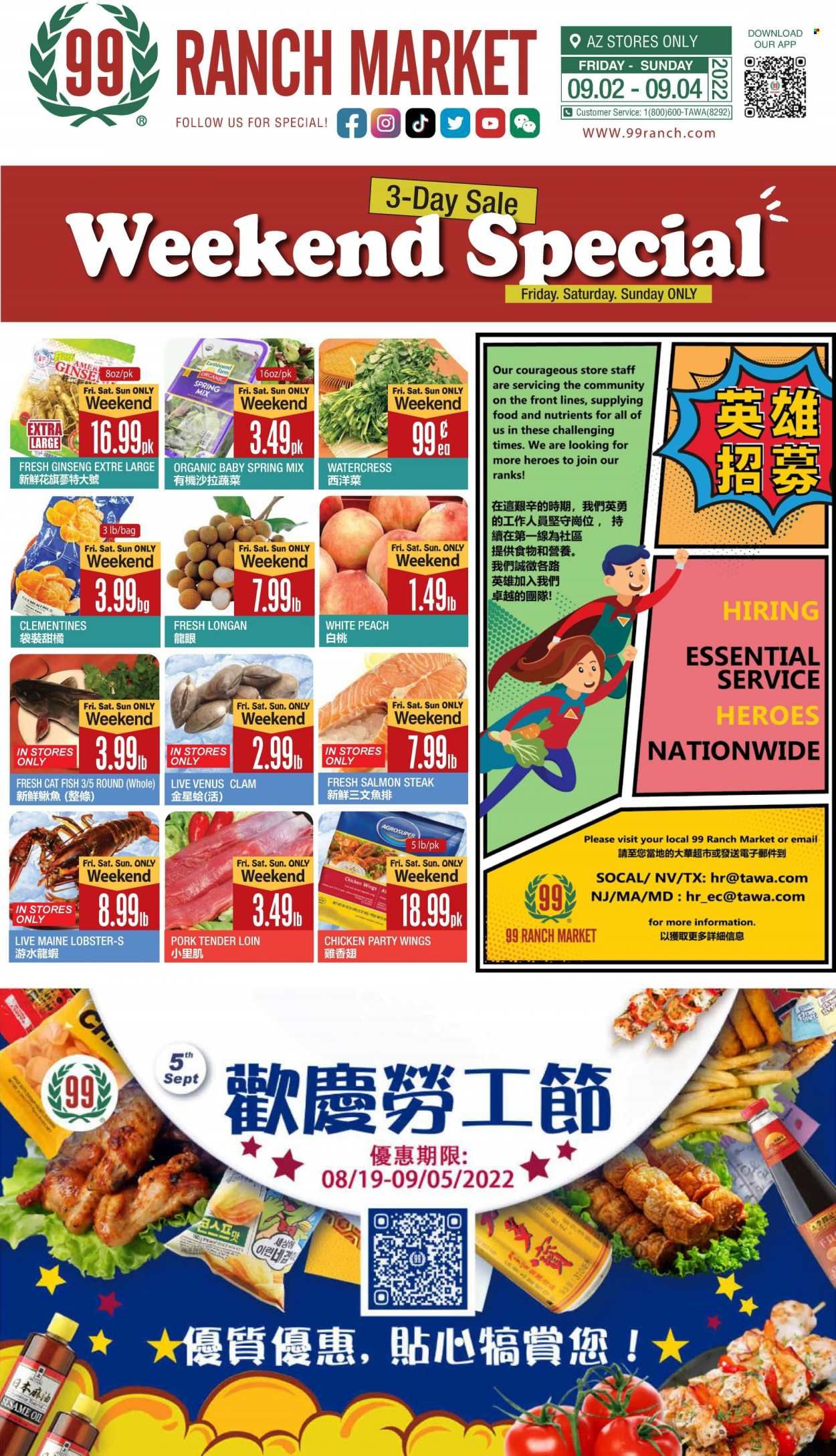 99 Ranch Market (19) Weekly Ad Flyer Specials September 2 to September 8, 2022
