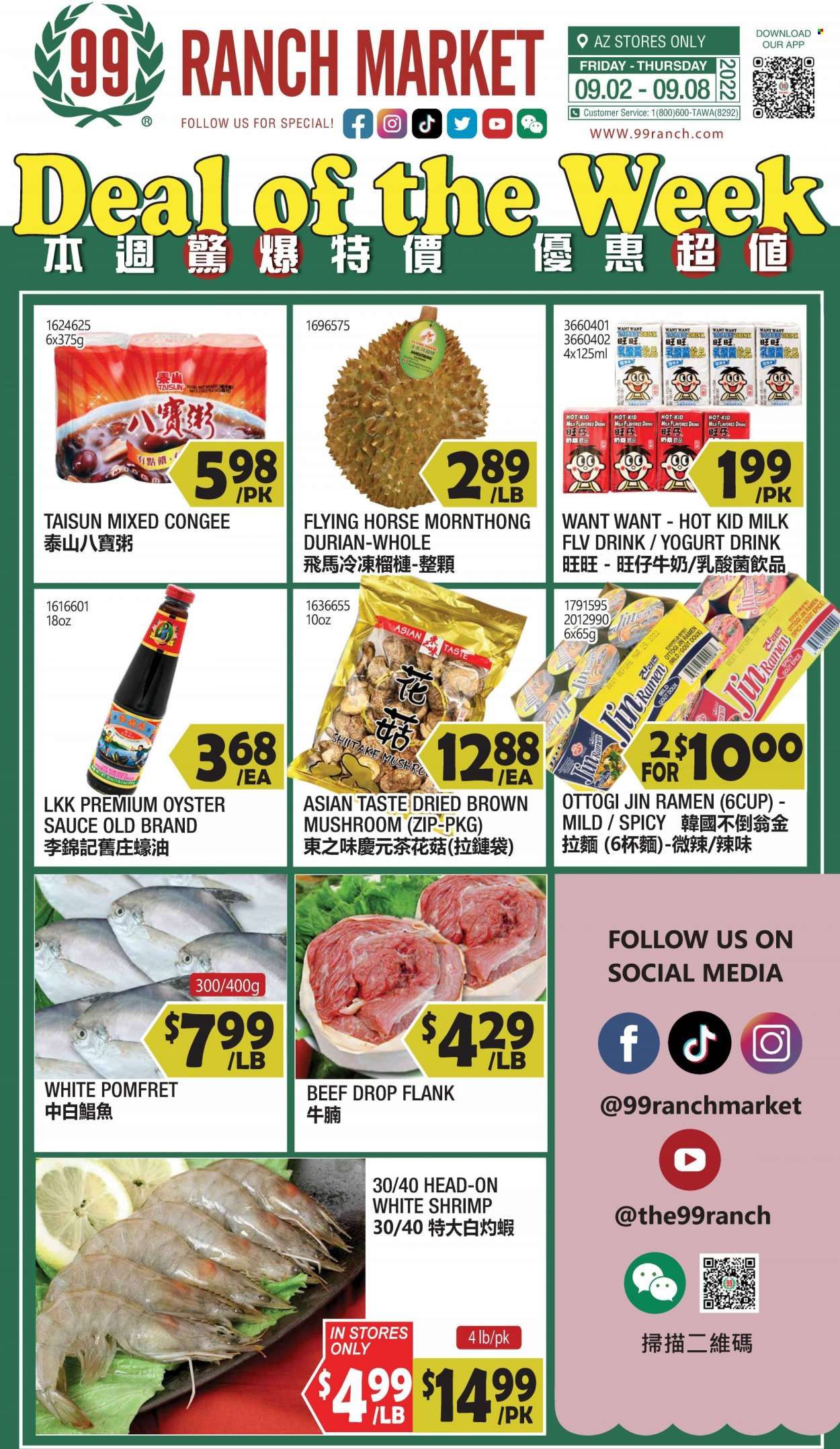 99 Ranch Market (19) Weekly Ad Flyer Specials September 2 to September 8, 2022