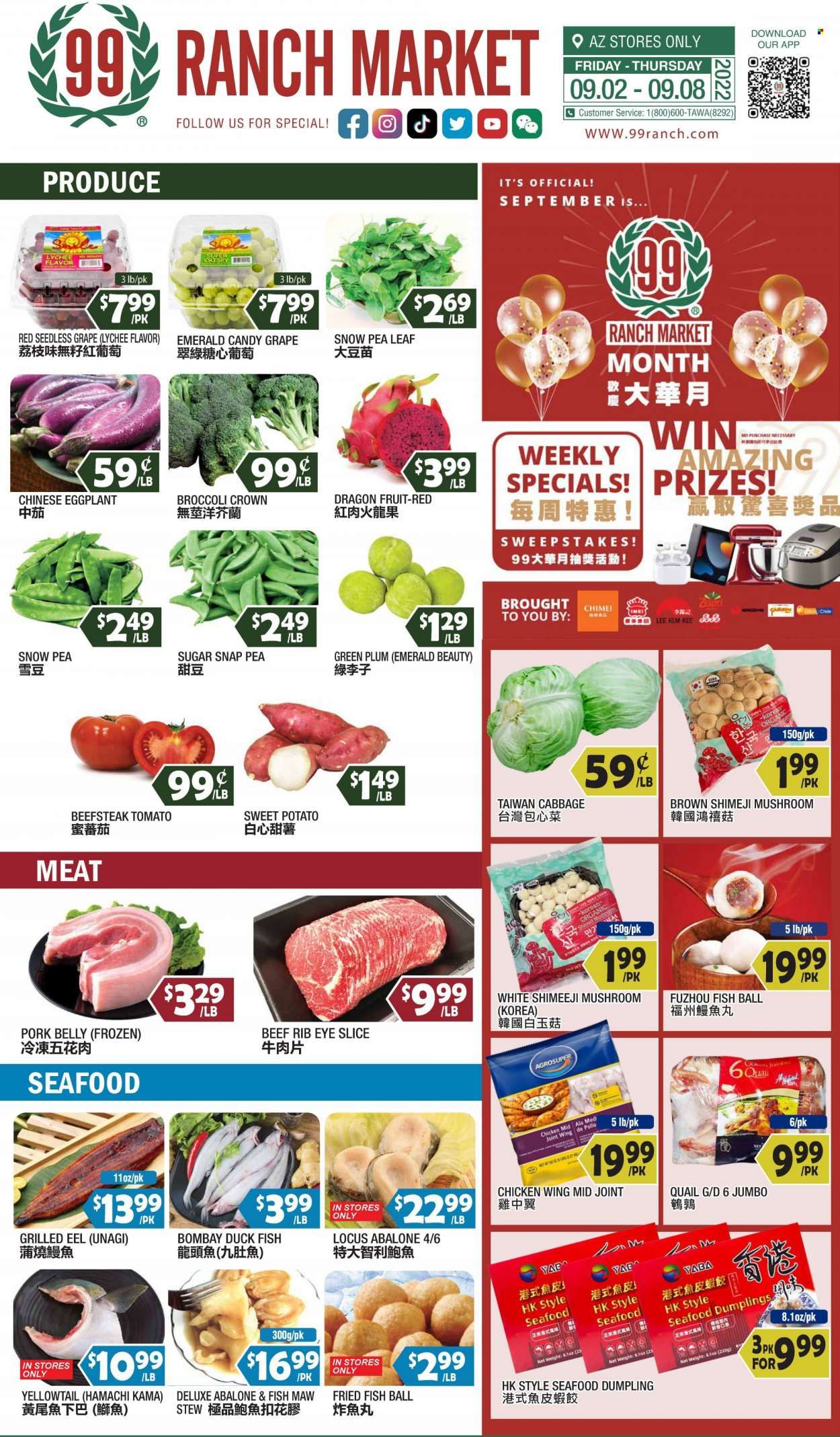 99 Ranch Market (19) Weekly Ad Flyer Specials September 2 to September 8, 2022