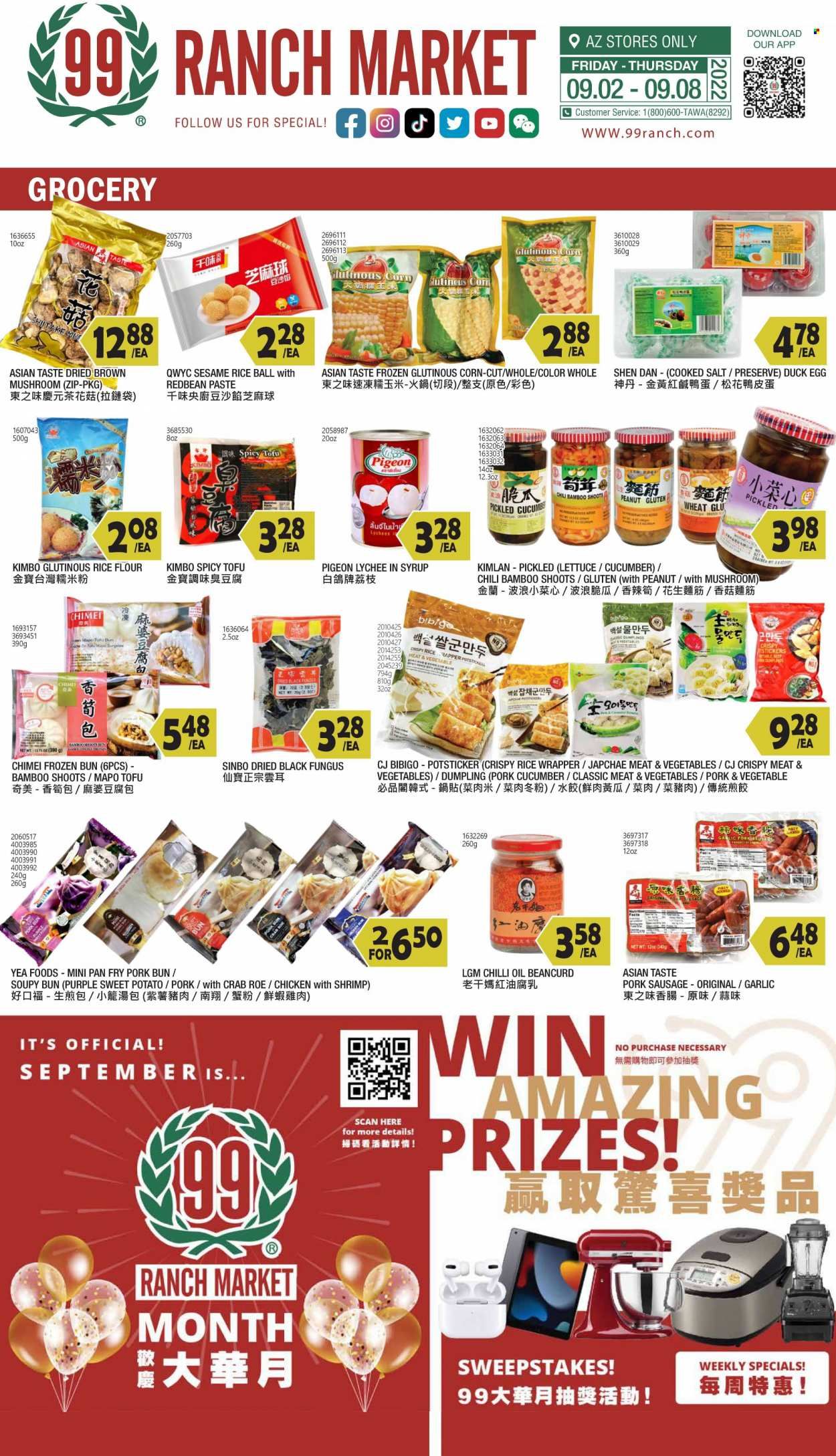 99 Ranch Market (19) Weekly Ad Flyer Specials September 2 to September 8, 2022