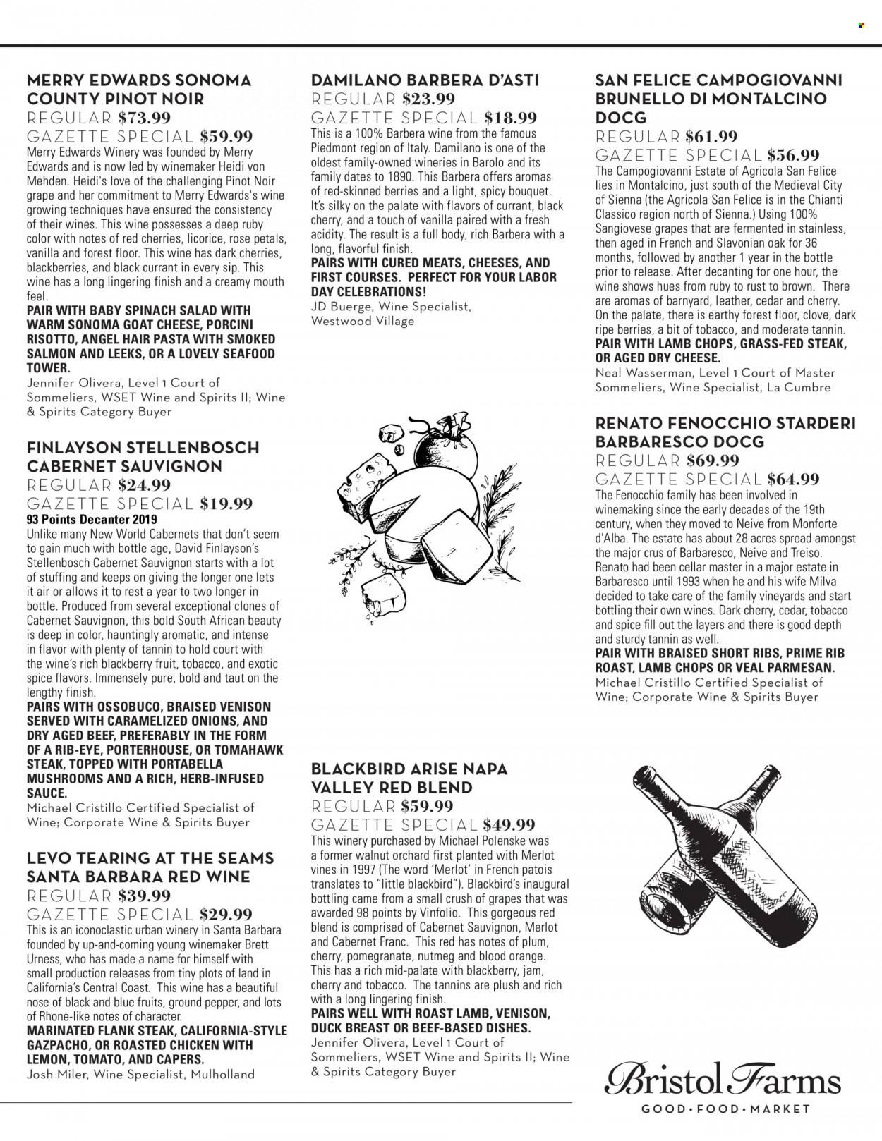 Bristol Farms (CA) Weekly Ad Flyer Specials August 31 to September 30, 2022