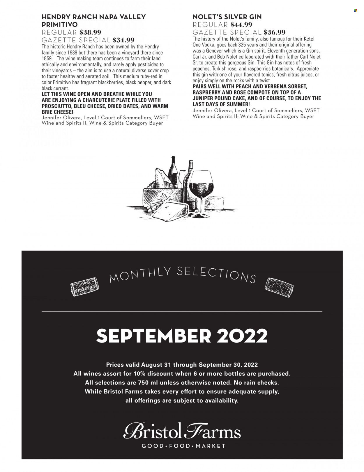 Bristol Farms (CA) Weekly Ad Flyer Specials August 31 to September 30, 2022