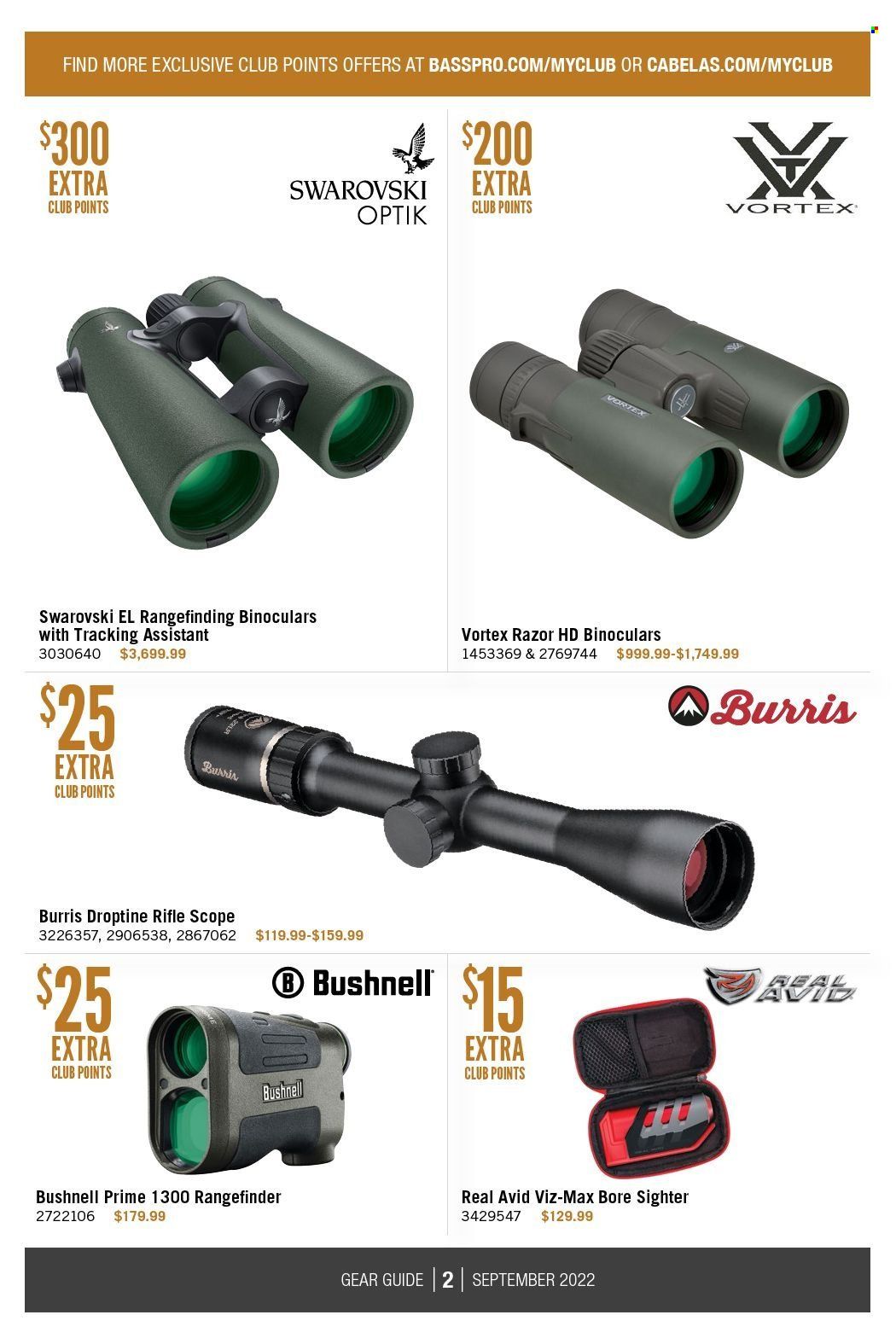 Cabela's Weekly Ad Flyer Specials September 1 to September 30, 2022