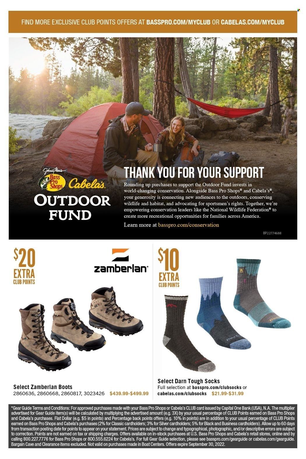 Cabela's Weekly Ad Flyer Specials September 1 to September 30, 2022