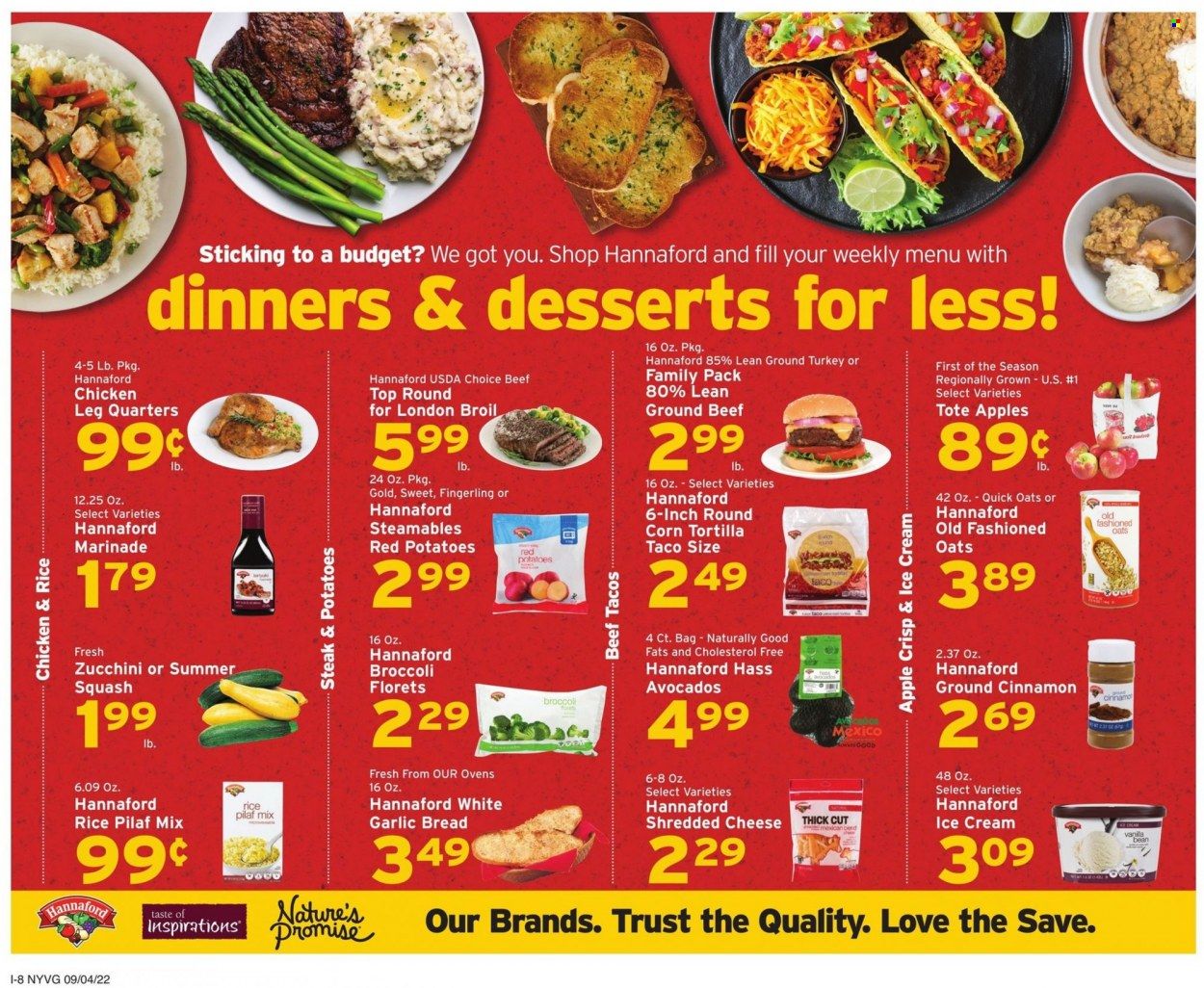 Hannaford (NY) Weekly Ad Flyer Specials September 4 to September 10, 2022