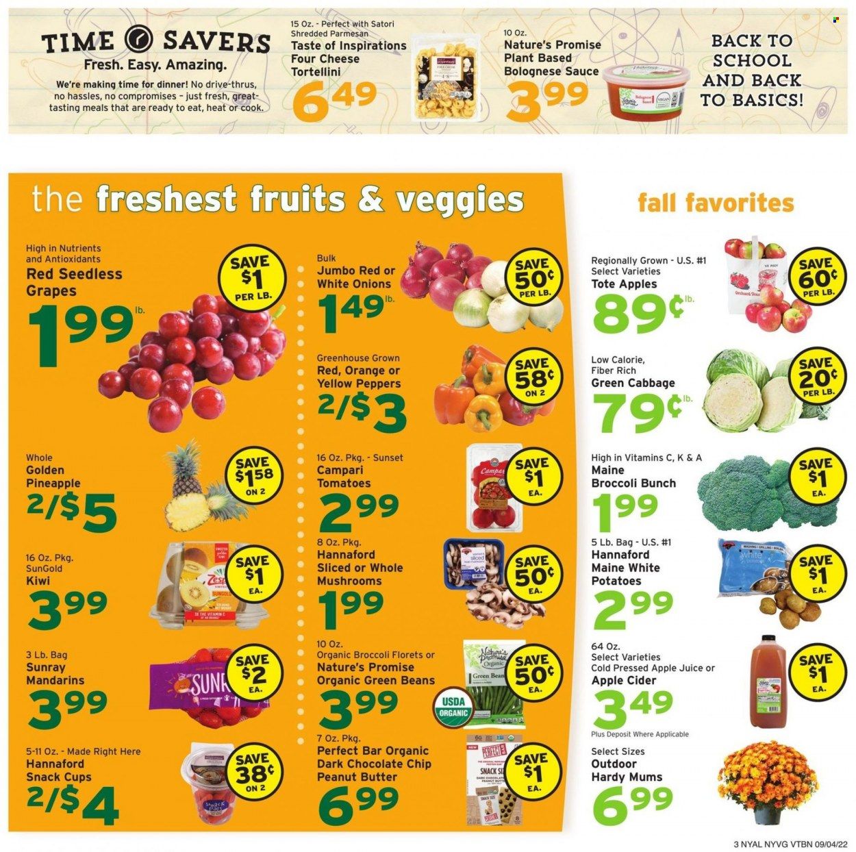 Hannaford (NY) Weekly Ad Flyer Specials September 4 to September 10, 2022