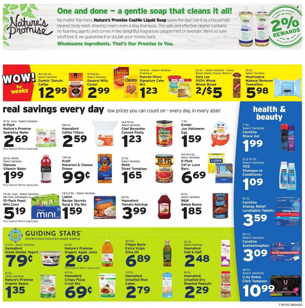 Hannaford (NY) Weekly Ad Flyer Specials September 4 to September 10, 2022