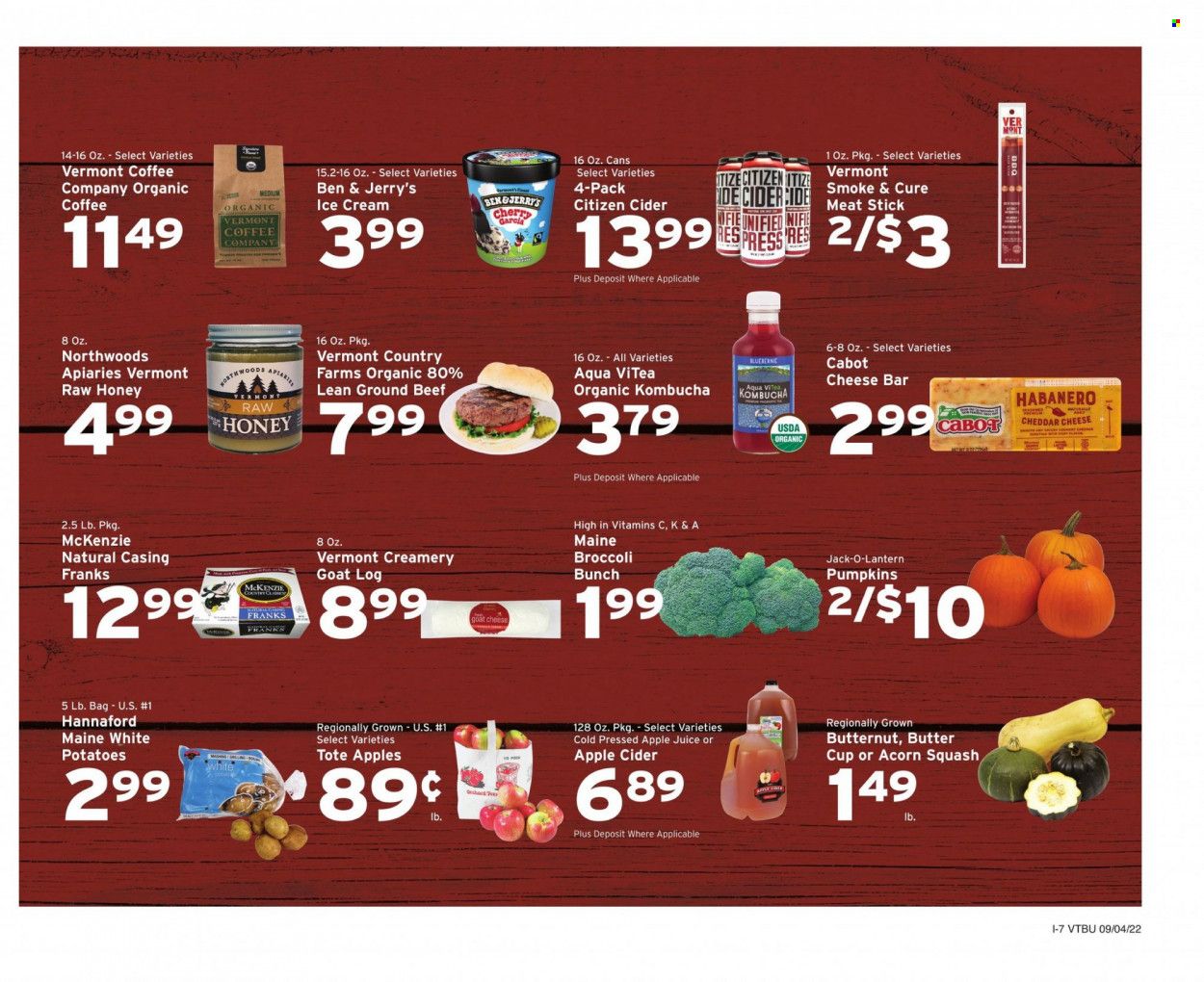 Hannaford (VT) Weekly Ad Flyer Specials September 4 to September 10, 2022
