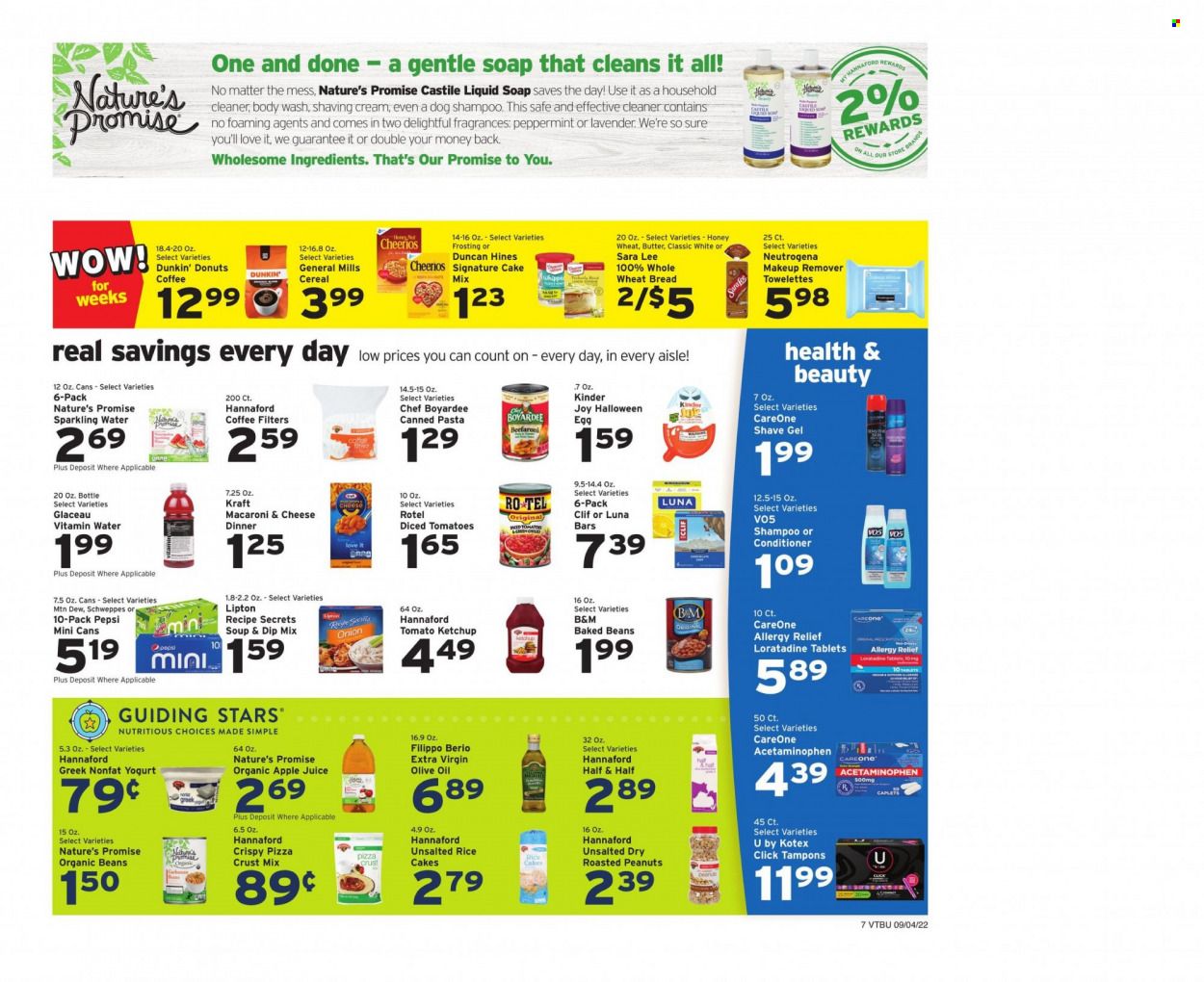 Hannaford (VT) Weekly Ad Flyer Specials September 4 to September 10, 2022