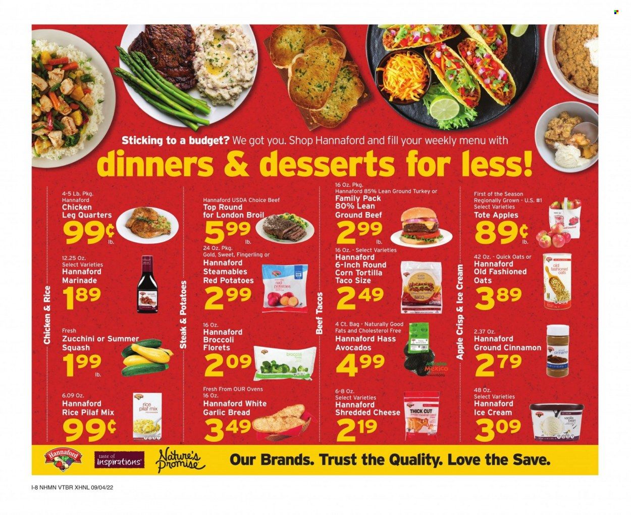 Hannaford (NH) Weekly Ad Flyer Specials September 4 to September 10, 2022