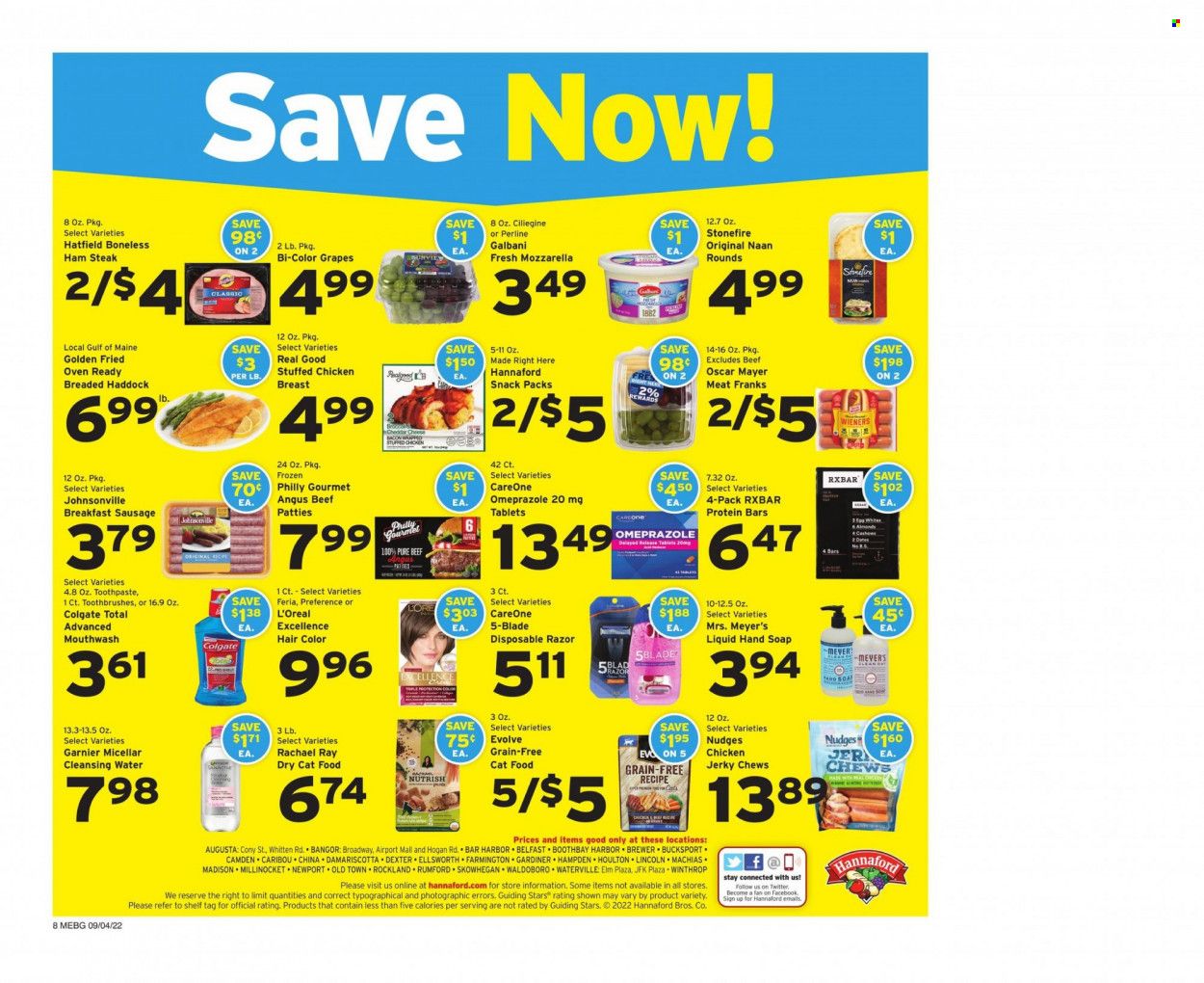 Hannaford (ME) Weekly Ad Flyer Specials September 4 to September 10, 2022