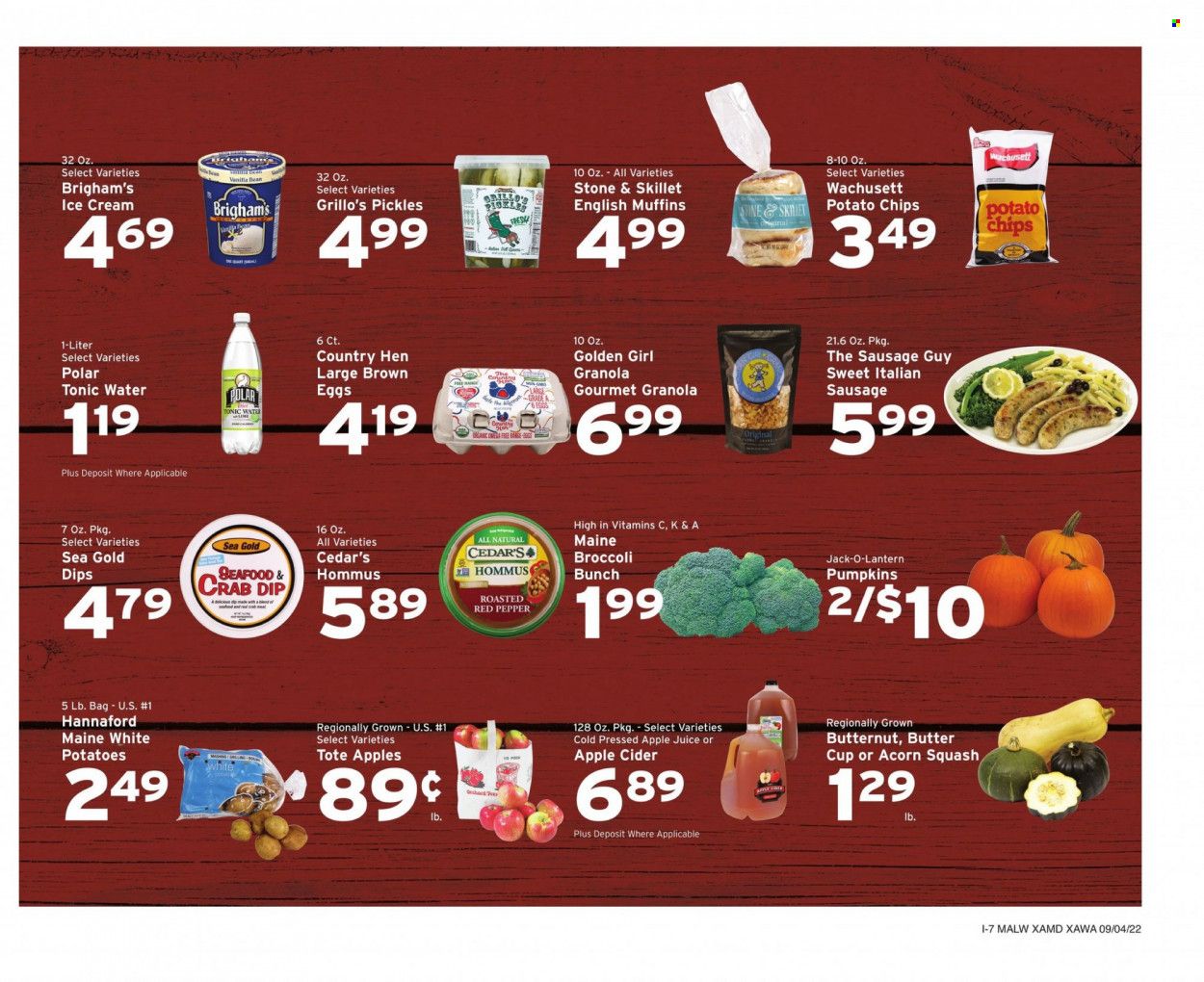 Hannaford (MA) Weekly Ad Flyer Specials September 4 to September 10, 2022