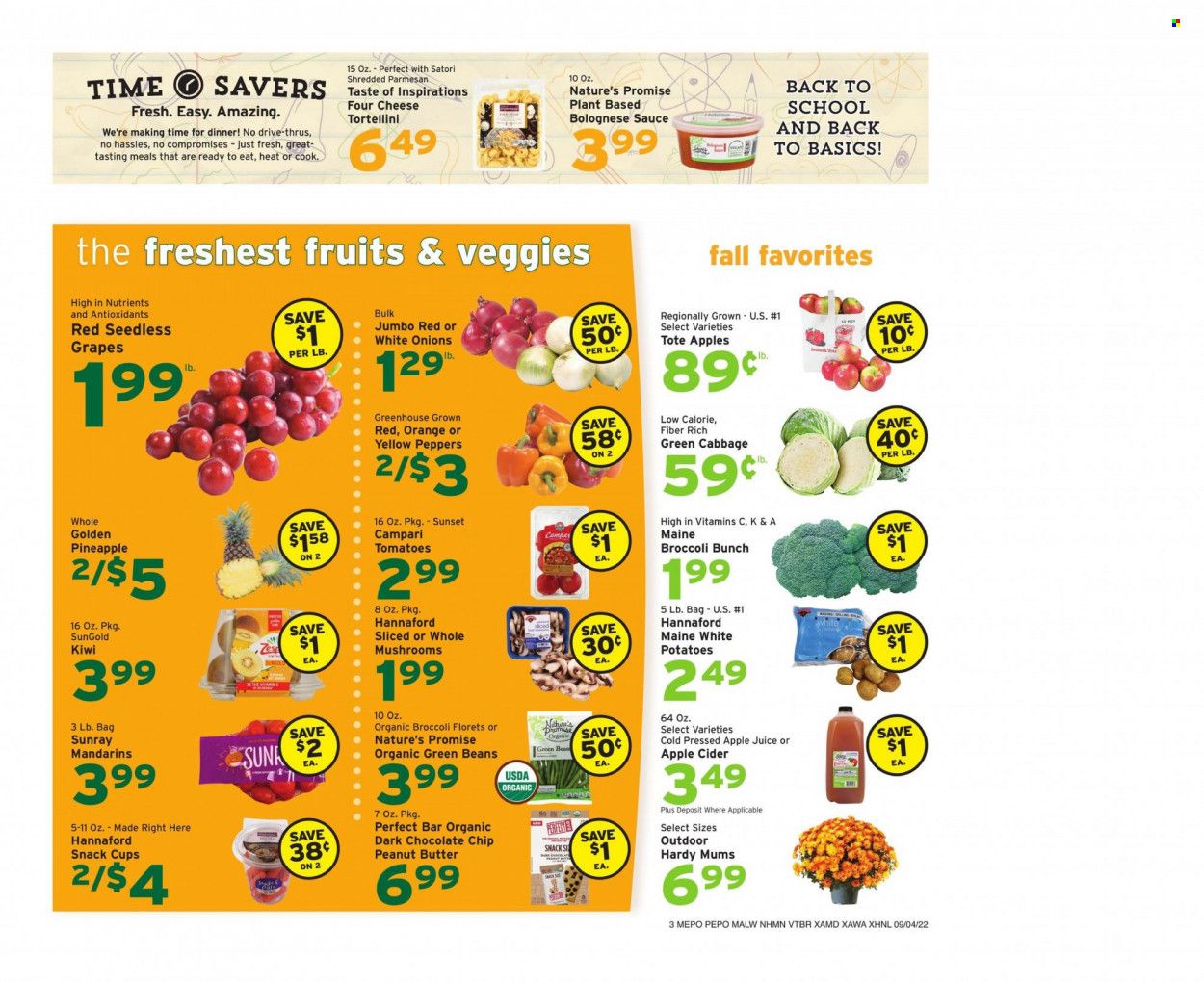 Hannaford (MA) Weekly Ad Flyer Specials September 4 to September 10, 2022