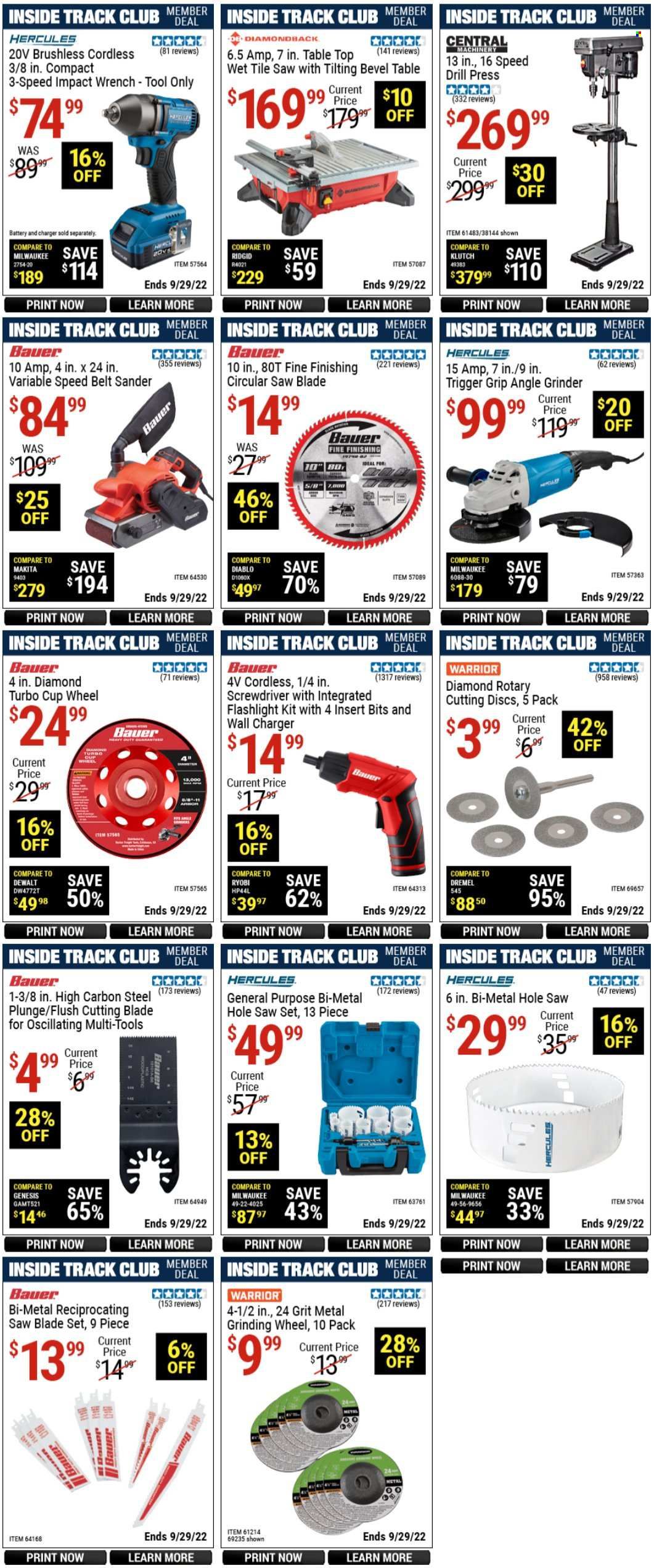 Harbor Freight Weekly Ad Flyer Specials September 4 to September 29, 2022