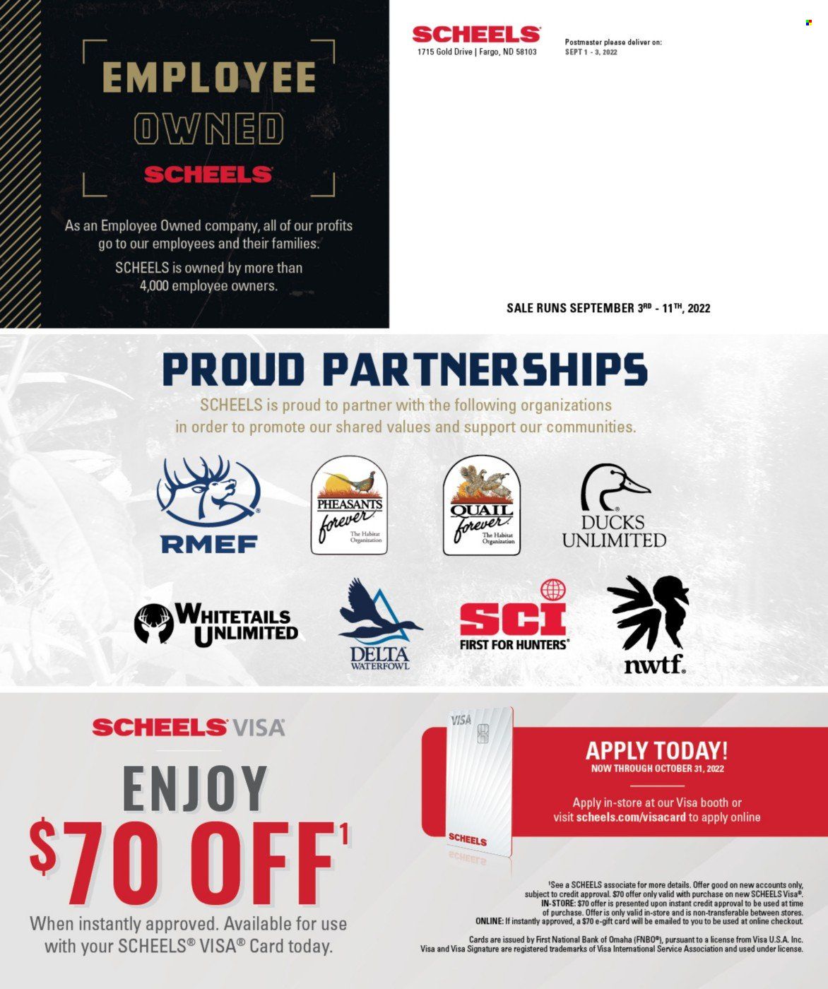 SCHEELS Weekly Ad Flyer Specials September 3 to September 11, 2022