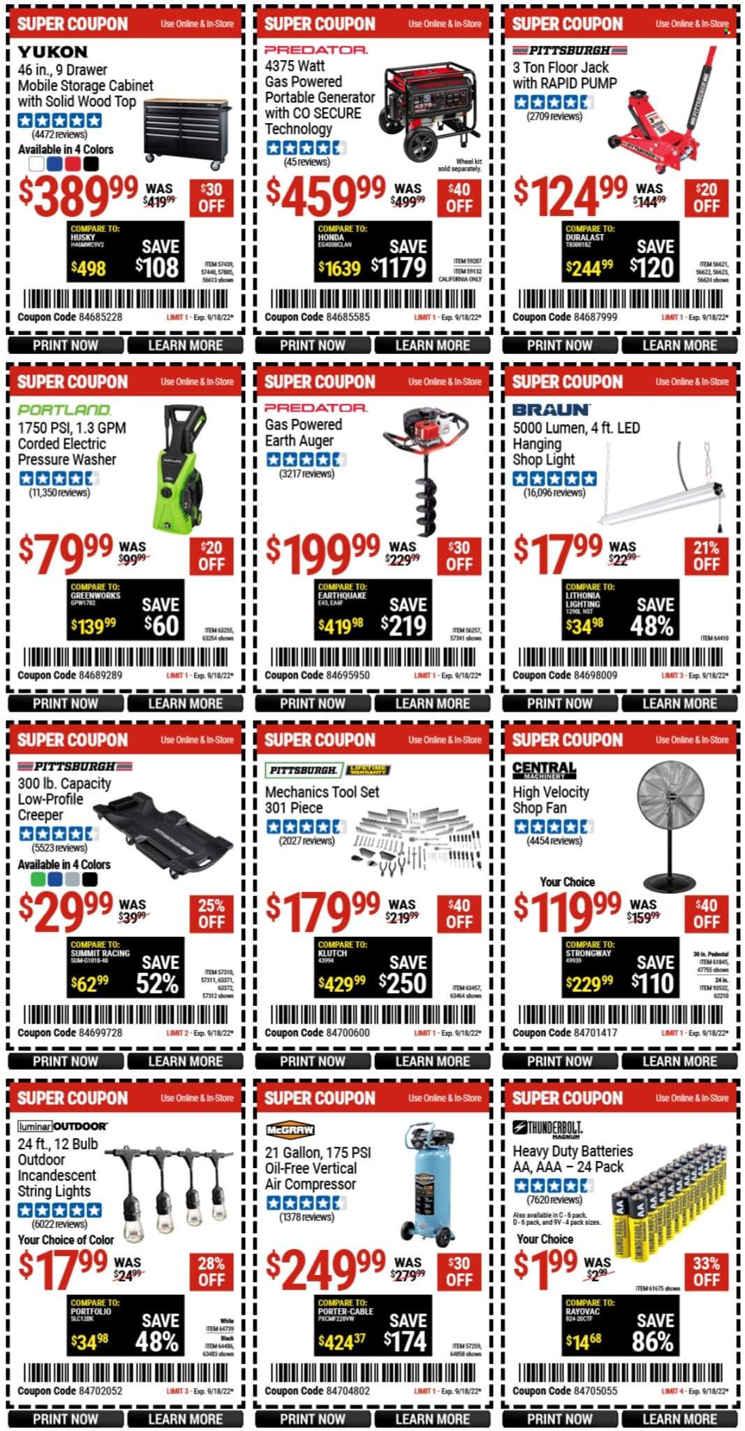 Harbor Freight Weekly Ad Flyer Specials September 5 to September 18, 2022