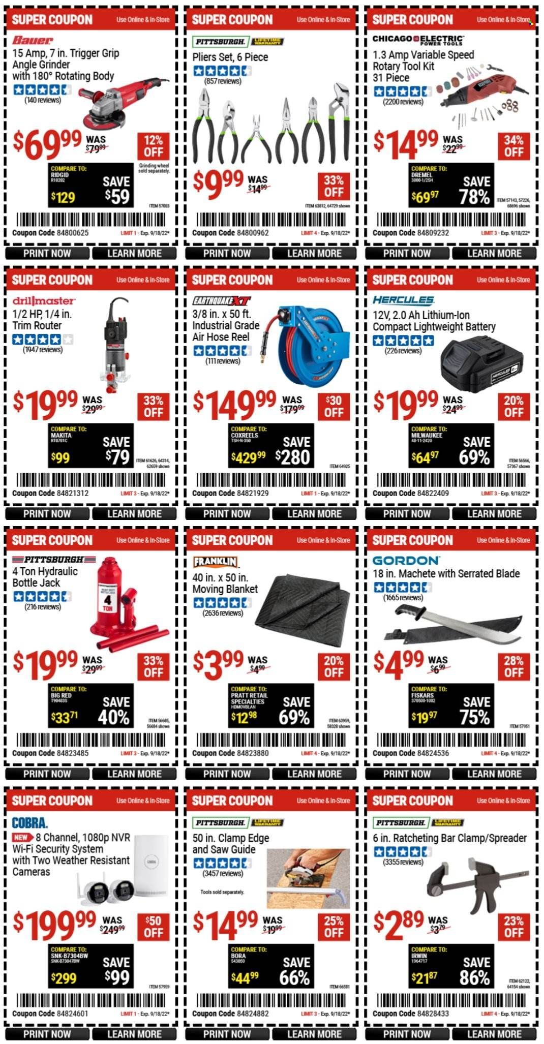 Harbor Freight Weekly Ad Flyer Specials September 5 to September 18, 2022