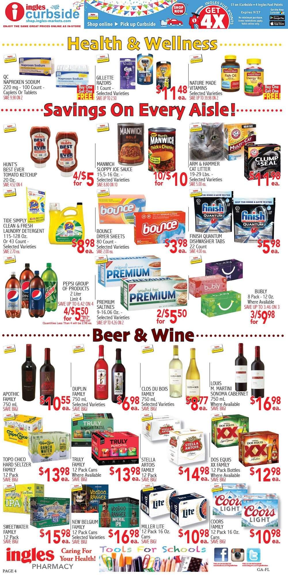 Ingles (GA, NC, SC, TN) Weekly Ad Flyer Specials September 7 to September 13, 2022