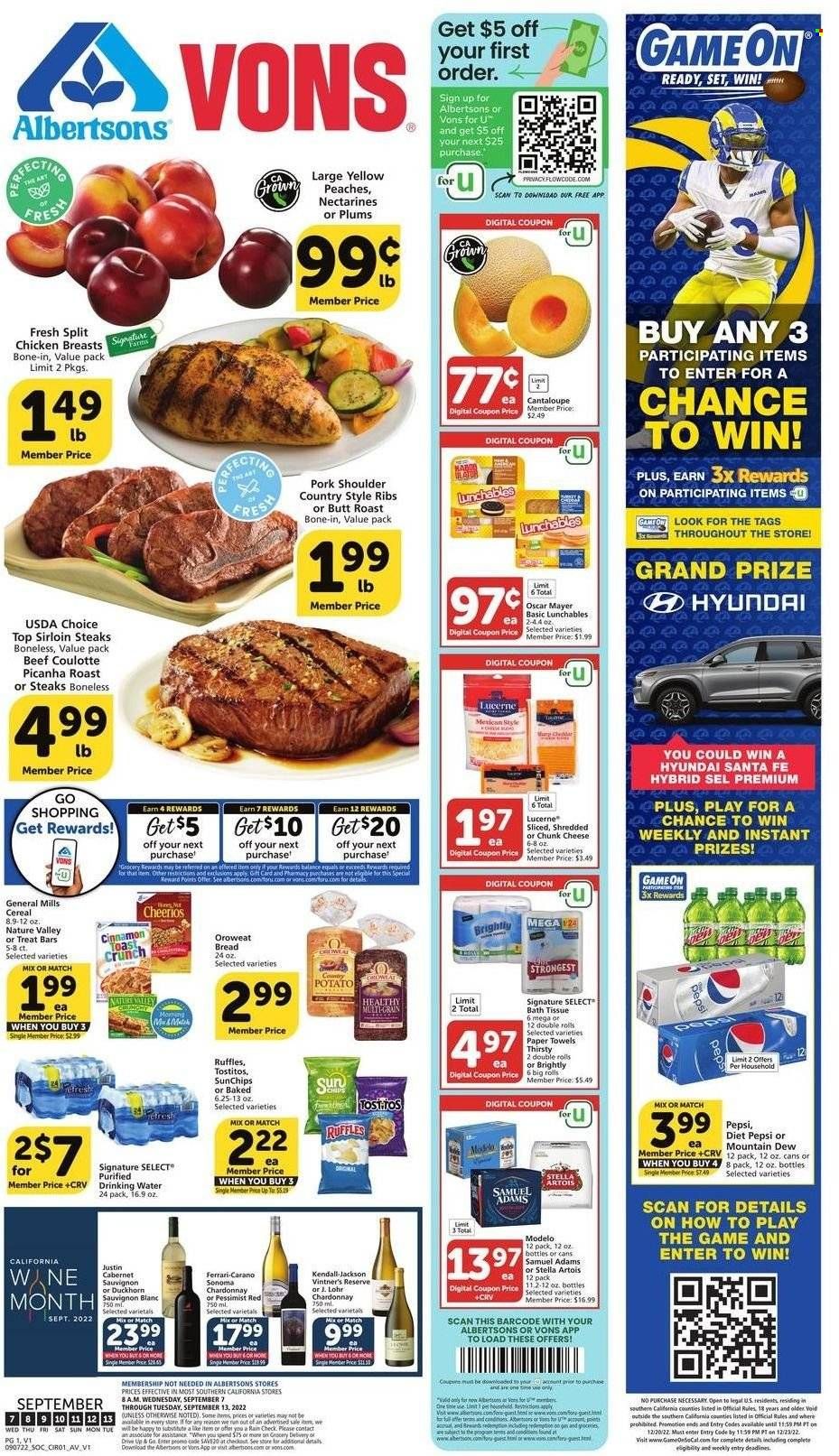 Albertsons (CA, ID, LA, MT, OR, TX, WA) Weekly Ad Flyer Specials September 7 to September 13, 2022