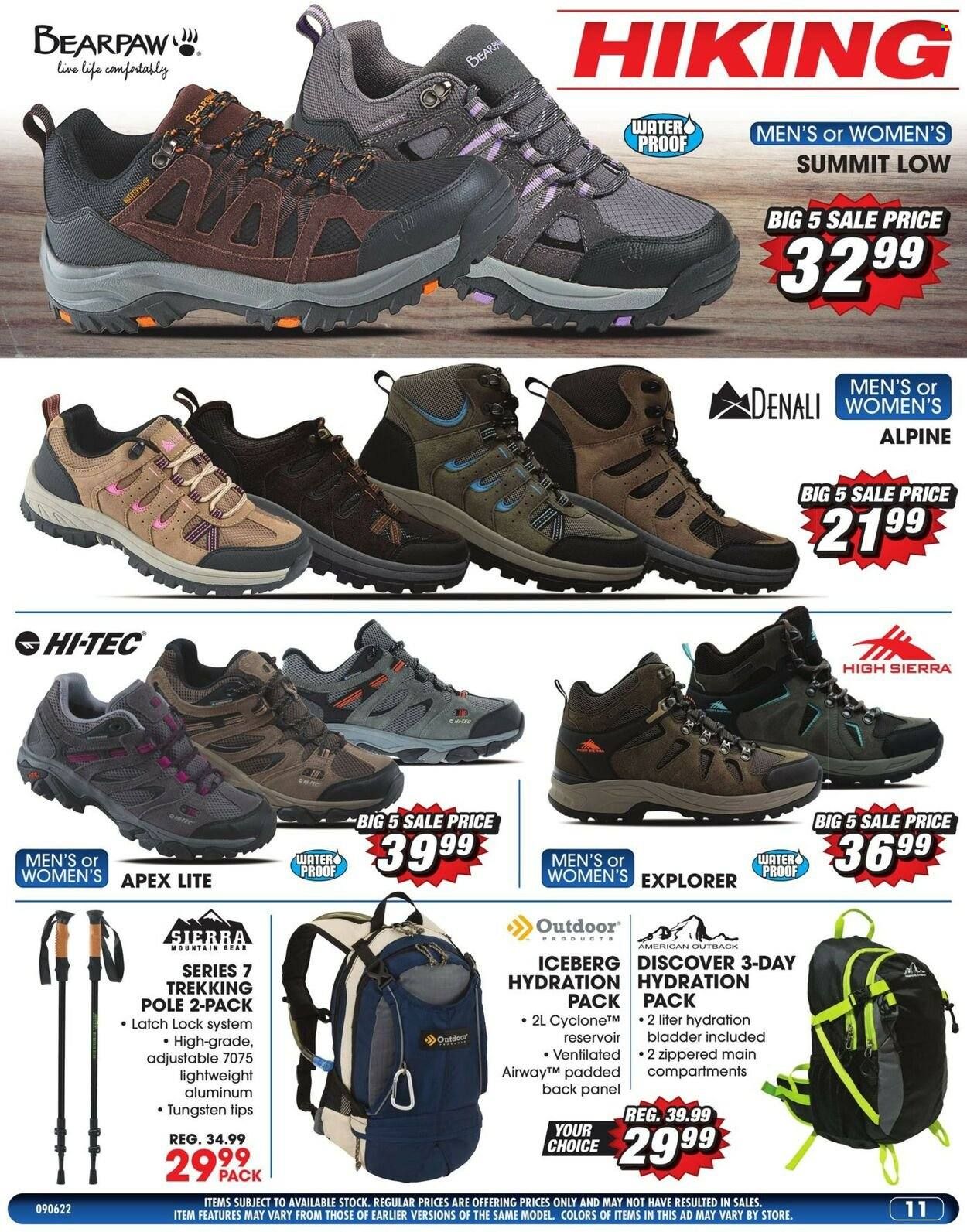 Big 5 (AZ, CA, CO, ID, NM, OR, UT, WA) Weekly Ad Flyer Specials September 6 to September 15, 2022