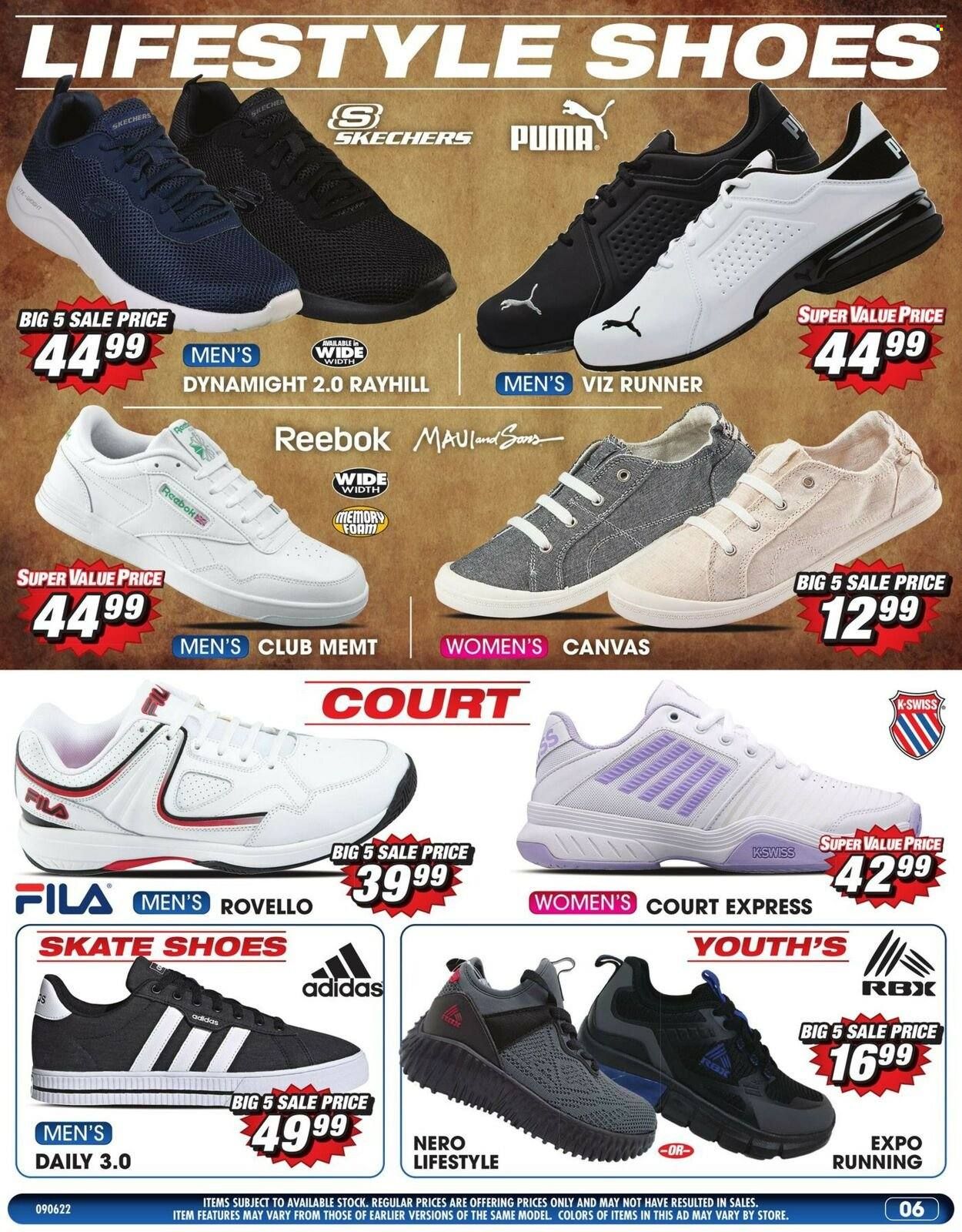 Big 5 (AZ, CA, CO, ID, NM, OR, UT, WA) Weekly Ad Flyer Specials September 6 to September 15, 2022