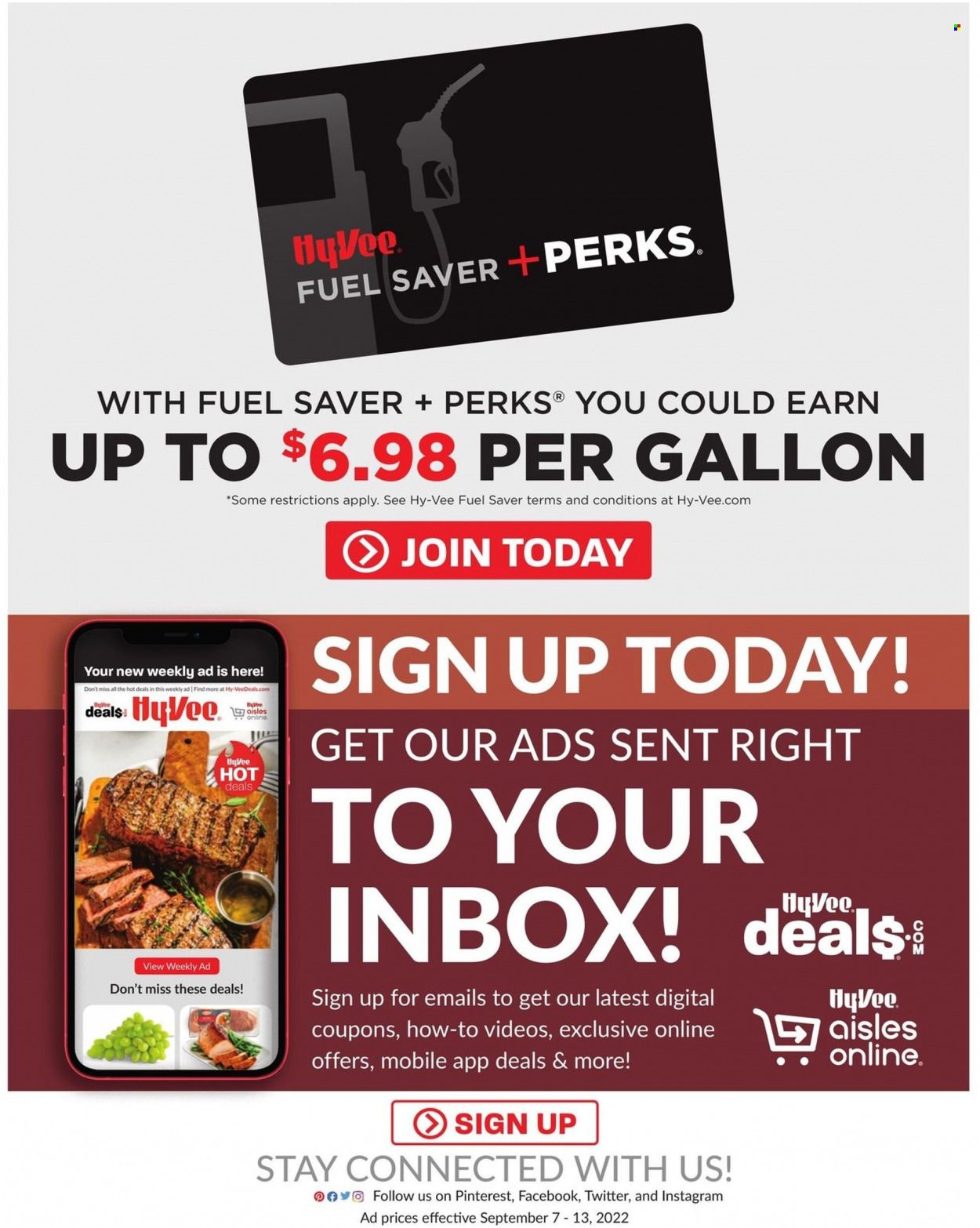 Hy-Vee (IA, IL, KS, MO) Weekly Ad Flyer Specials September 7 to September 13, 2022