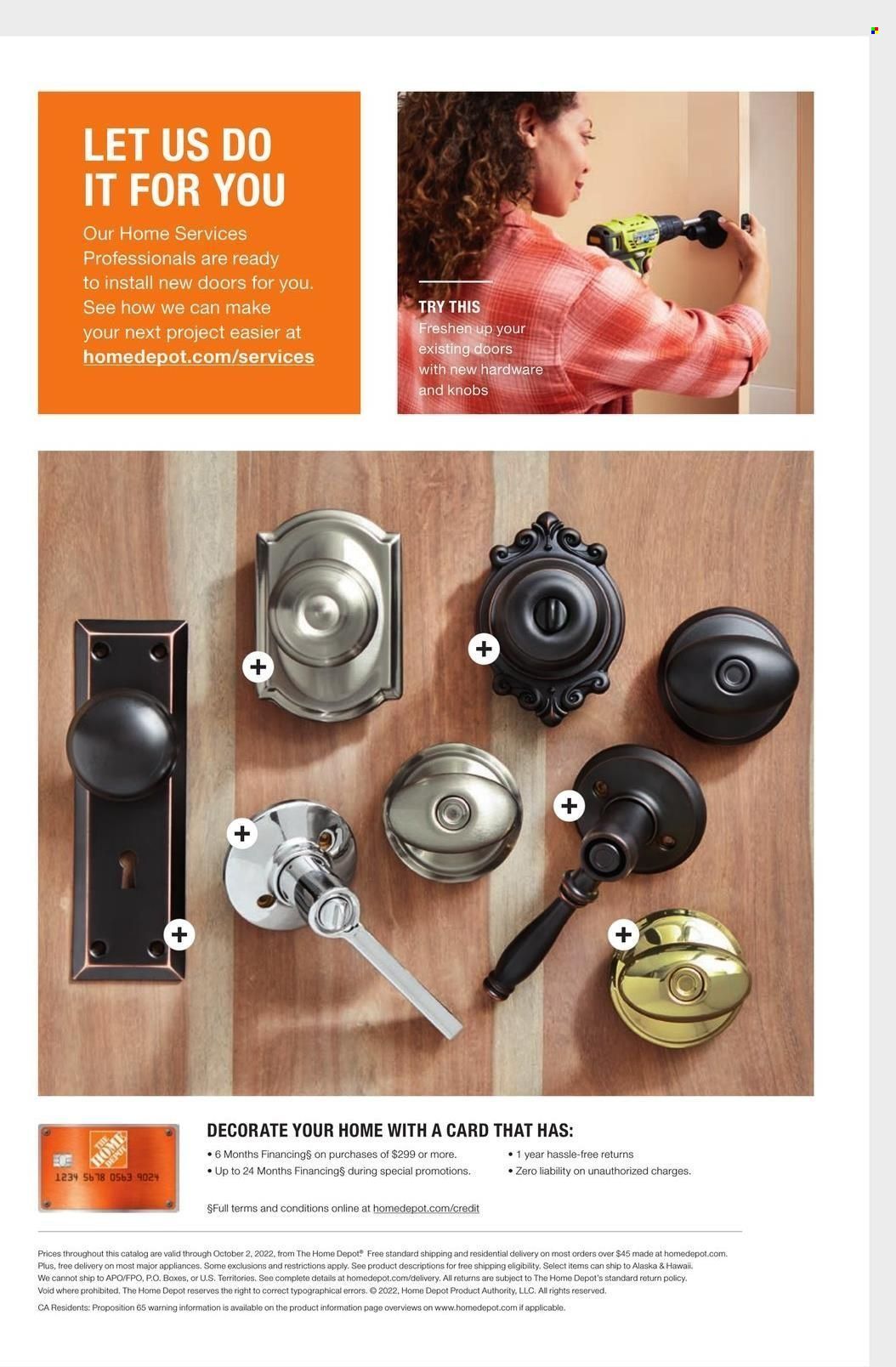 The Home Depot Weekly Ad Flyer Specials September 6 to October 2, 2022