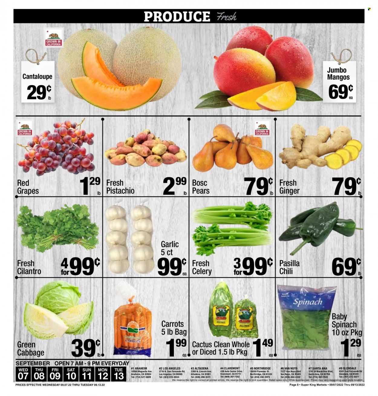 Super King Markets (CA) Weekly Ad Flyer Specials September 7 to September 13, 2022