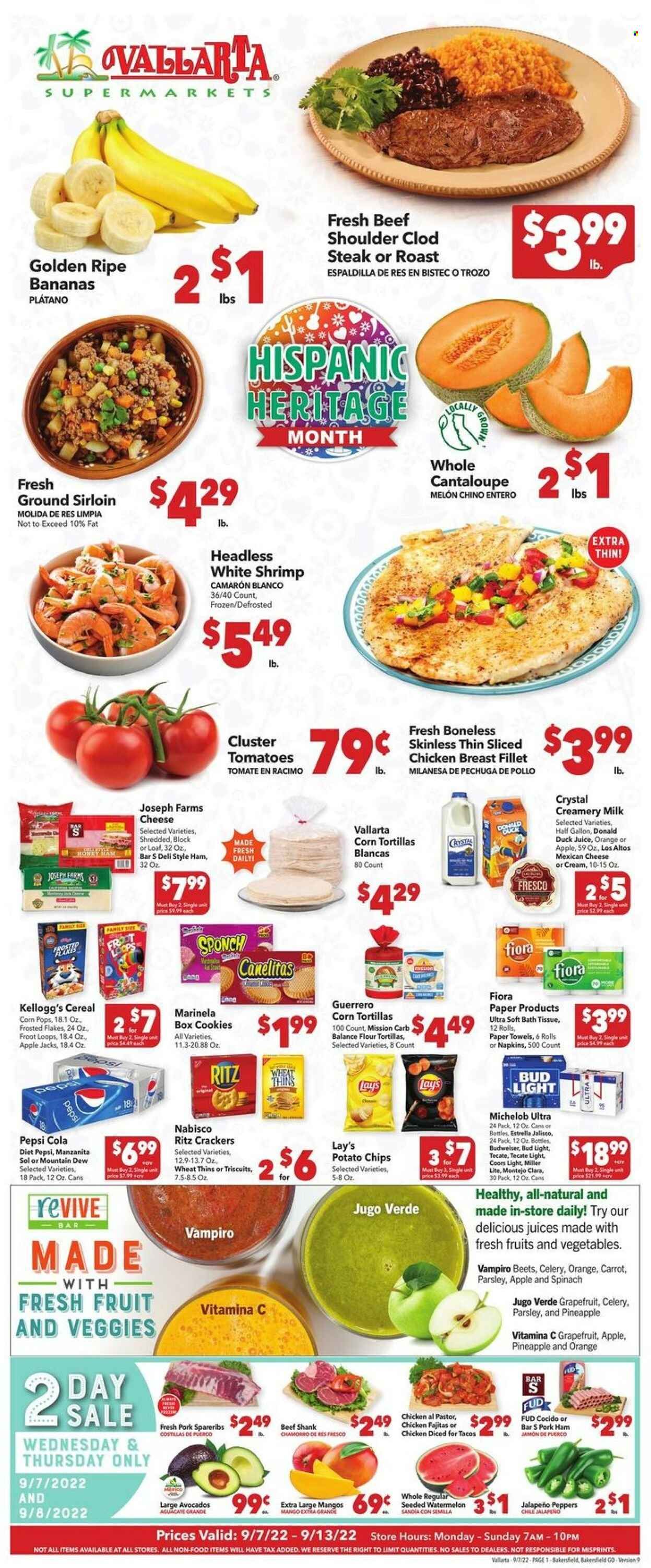 Vallarta (CA) Weekly Ad Flyer Specials September 7 to September 13, 2022
