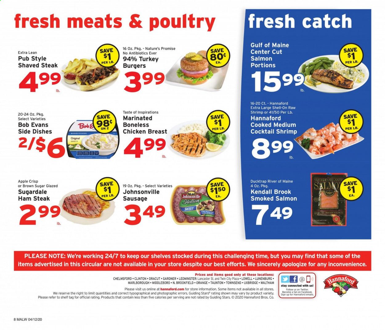 Hannaford Weekly Ad & Flyer April 12 to 18