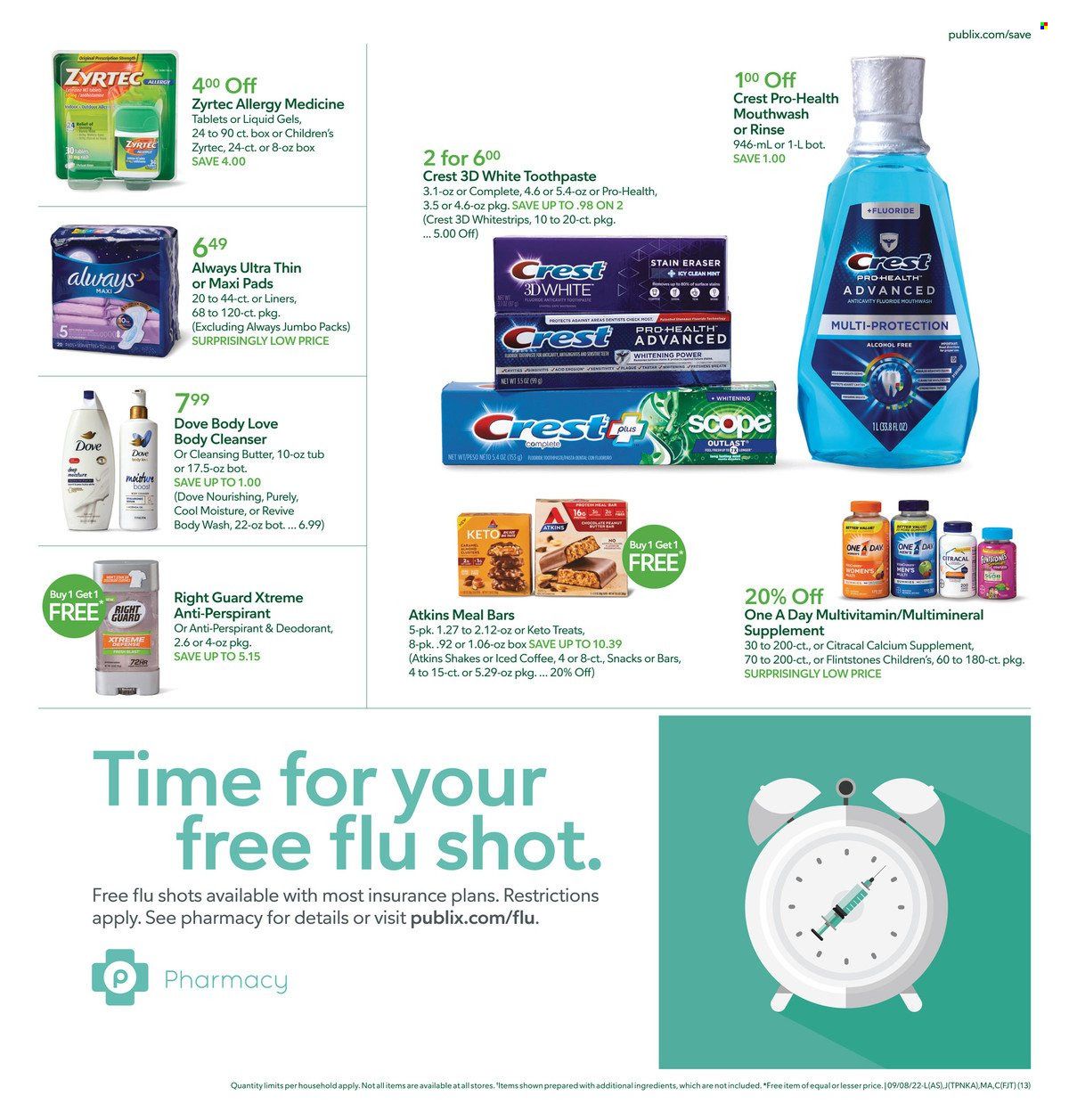 Publix (AL, FL, GA, NC, SC, TN) Weekly Ad Flyer Specials September 8 to September 14, 2022