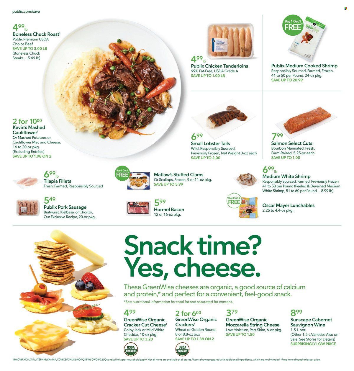 Publix (AL, FL, GA, NC, SC, TN) Weekly Ad Flyer Specials September 8 to September 14, 2022