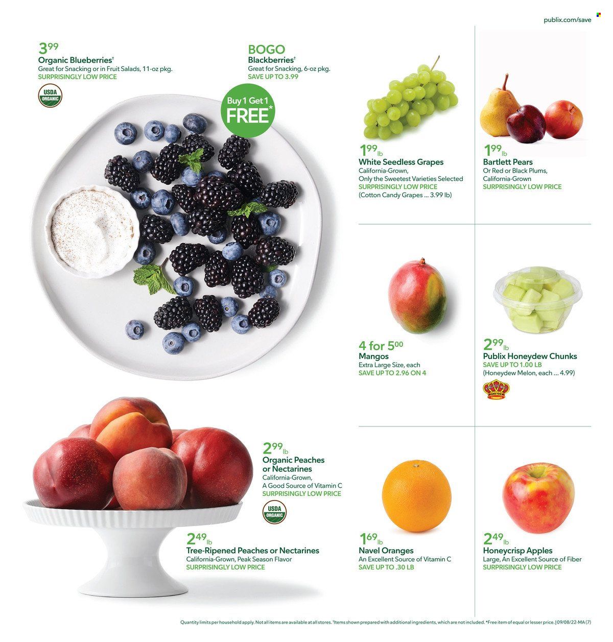 Publix (AL, FL, GA, NC, SC, TN) Weekly Ad Flyer Specials September 8 to September 14, 2022