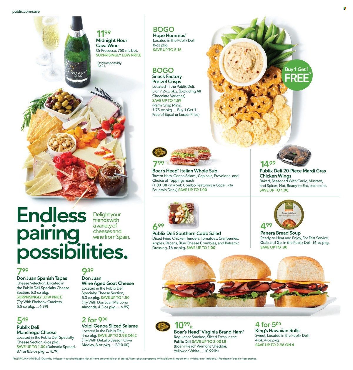 Publix (AL, FL, GA, NC, SC, TN) Weekly Ad Flyer Specials September 8 to September 14, 2022
