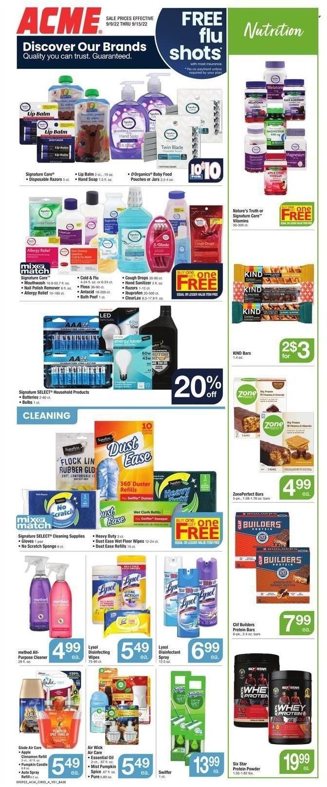 ACME (DE, NJ, NY, PA) Weekly Ad Flyer Specials September 9 to September 15, 2022