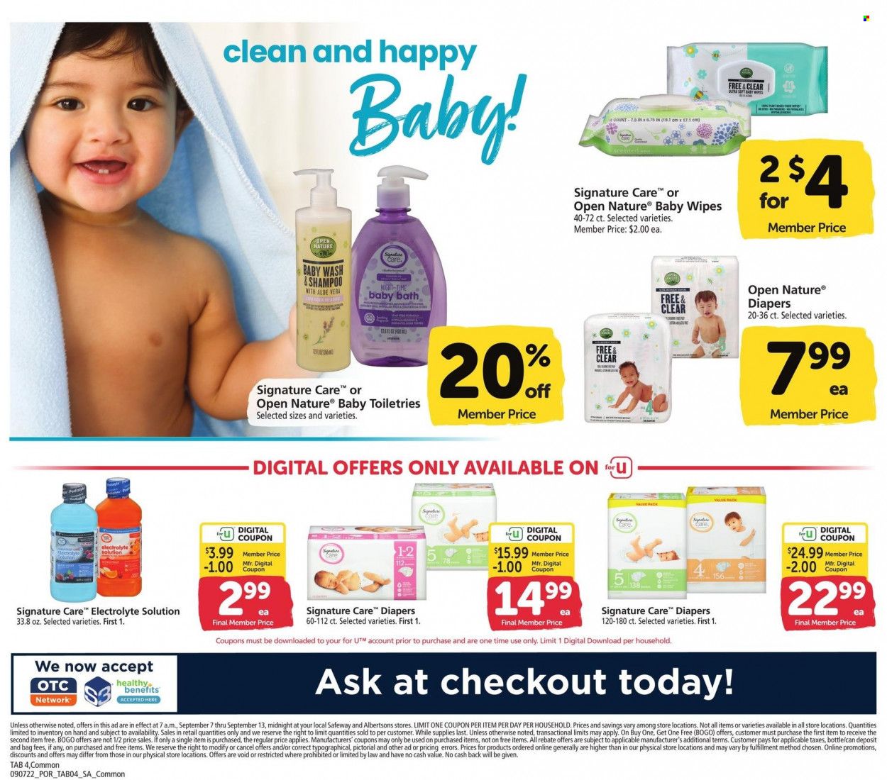 Safeway (OR) Weekly Ad Flyer Specials September 7 to September 13, 2022